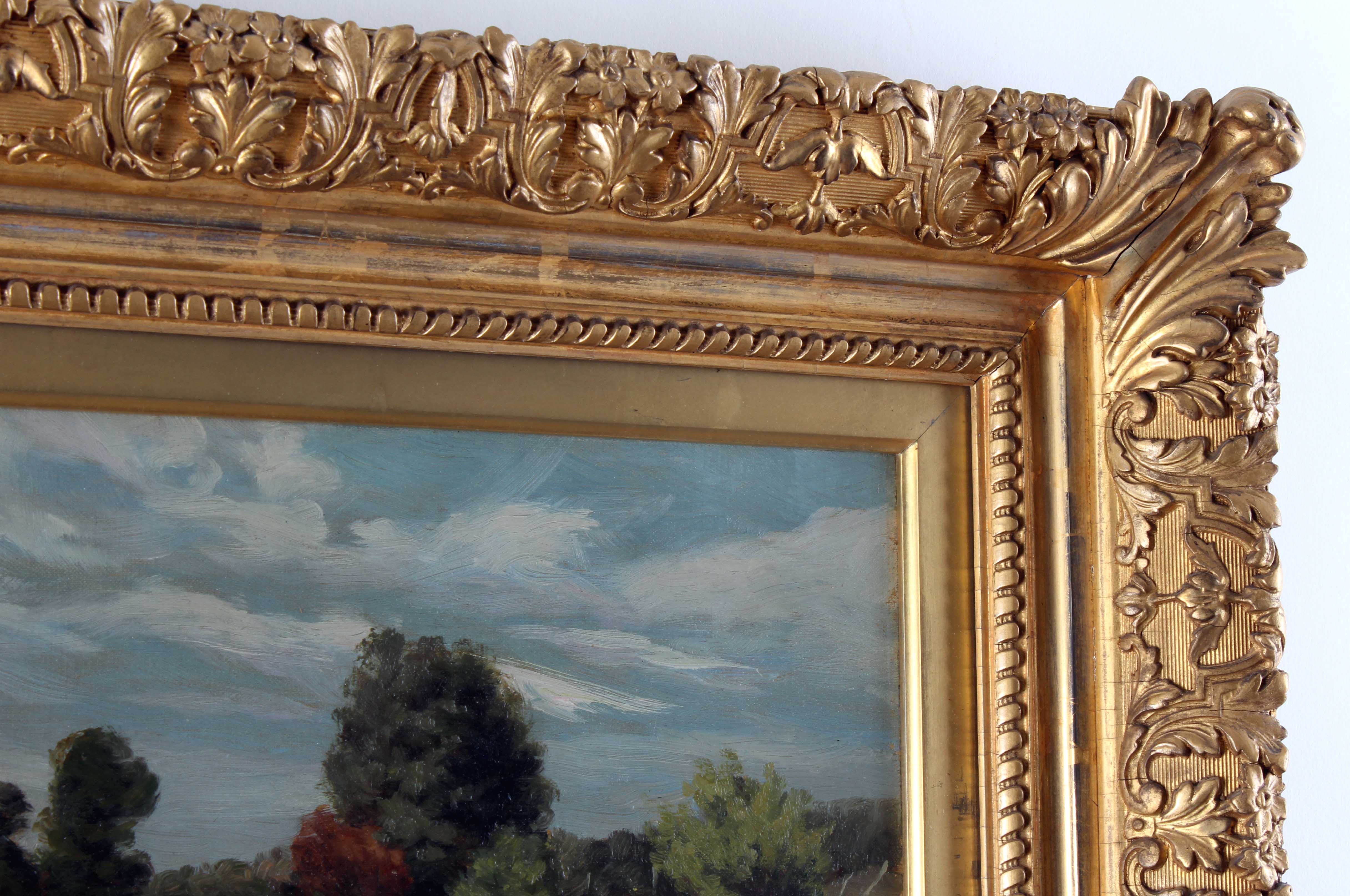 Ben Foster 20th Century Oil on Canvas "Western Landscape"