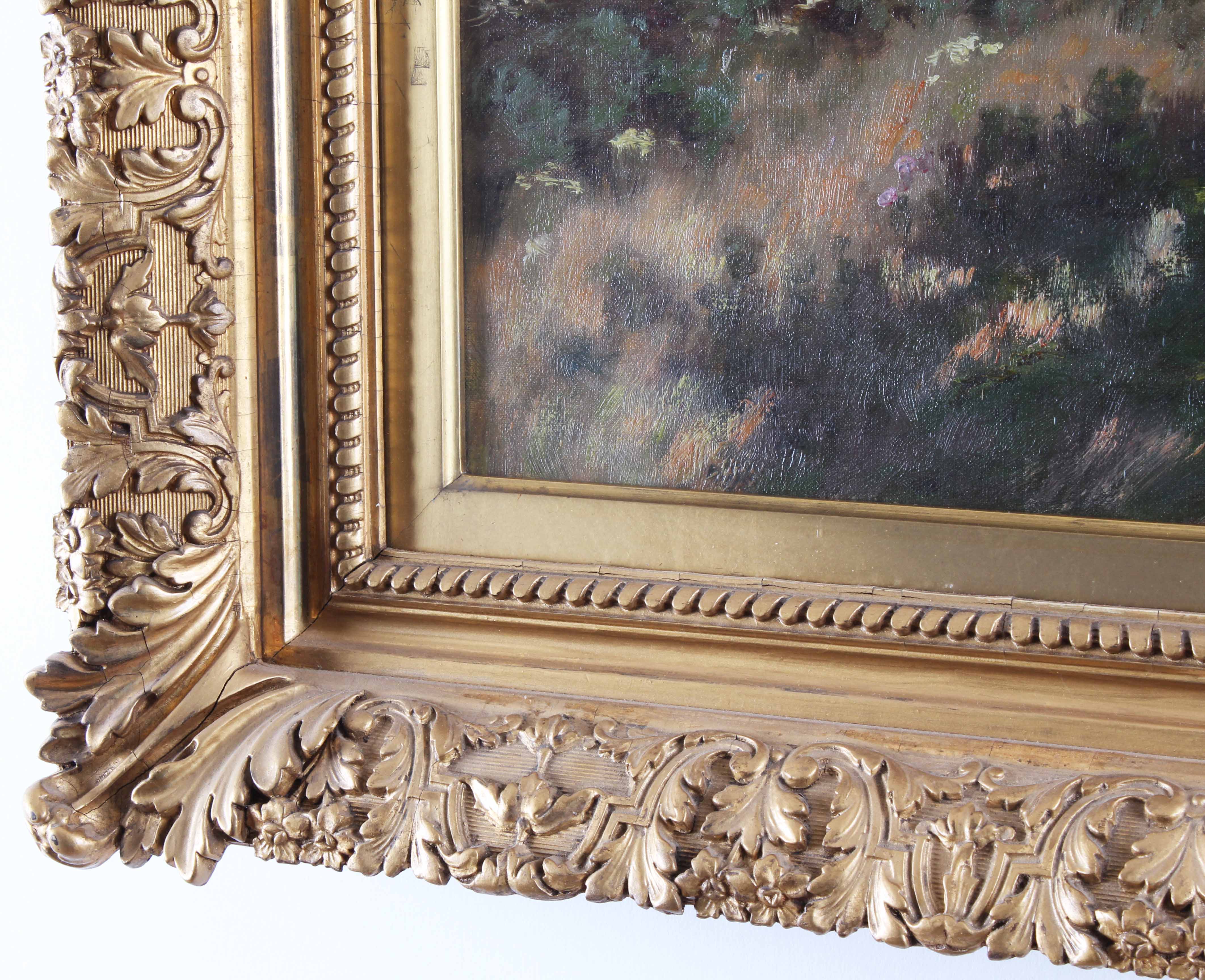 Ben Foster 20th Century Oil on Canvas "Western Landscape"