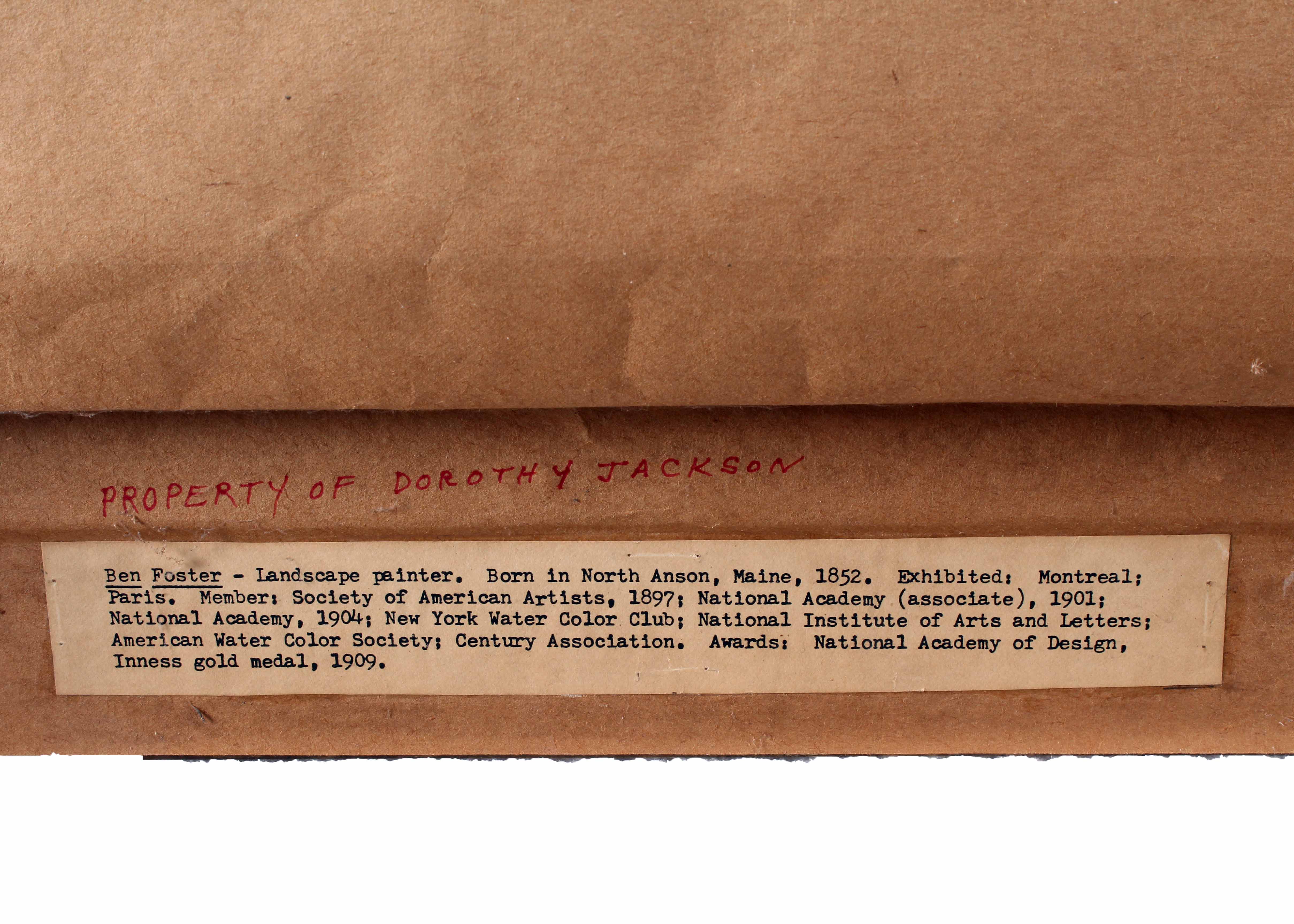 Ben Foster 20th Century Oil on Canvas "Western Landscape"