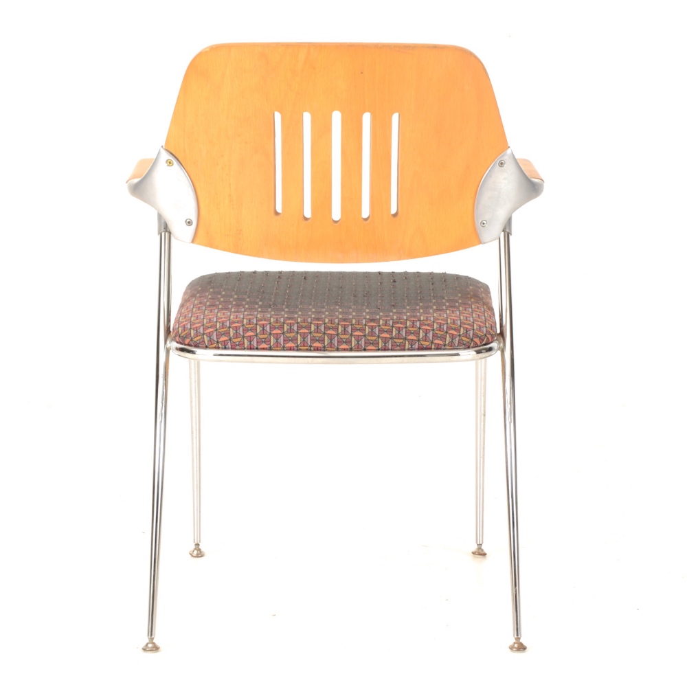 Set of Four Mid-Century Modern Thonet Arm Chairs