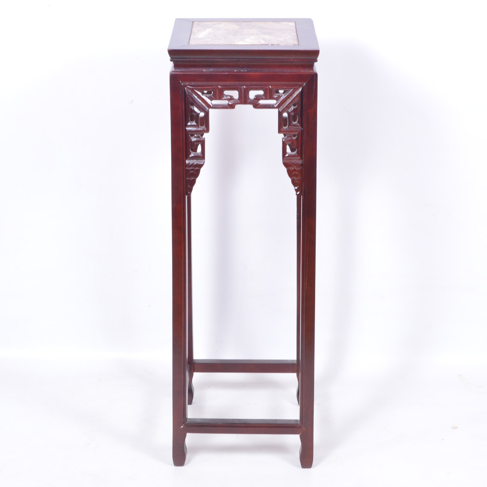 Marble Top Plant Stand