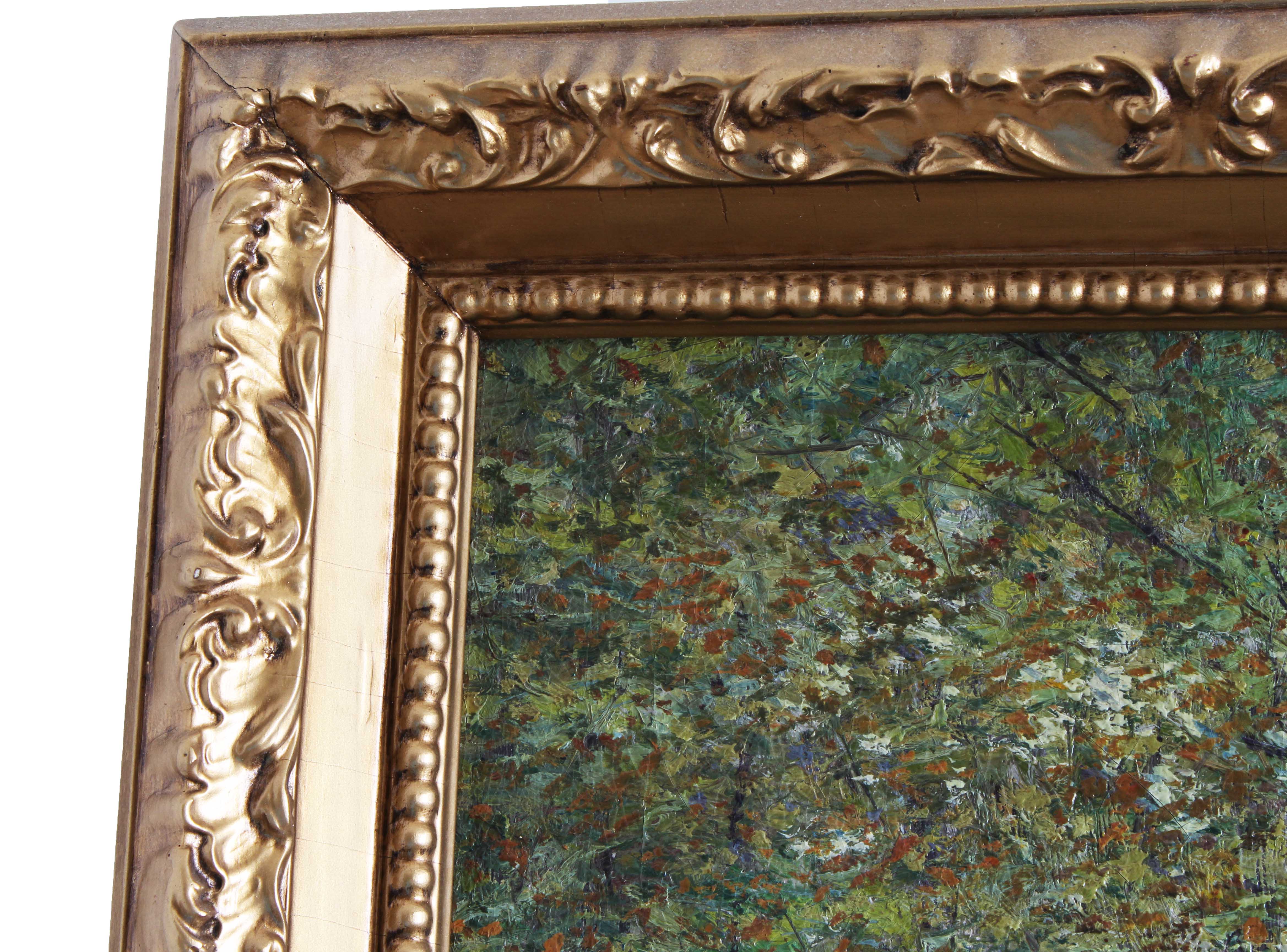 E.T. Hurley Signed Original 1911 Oil Painting