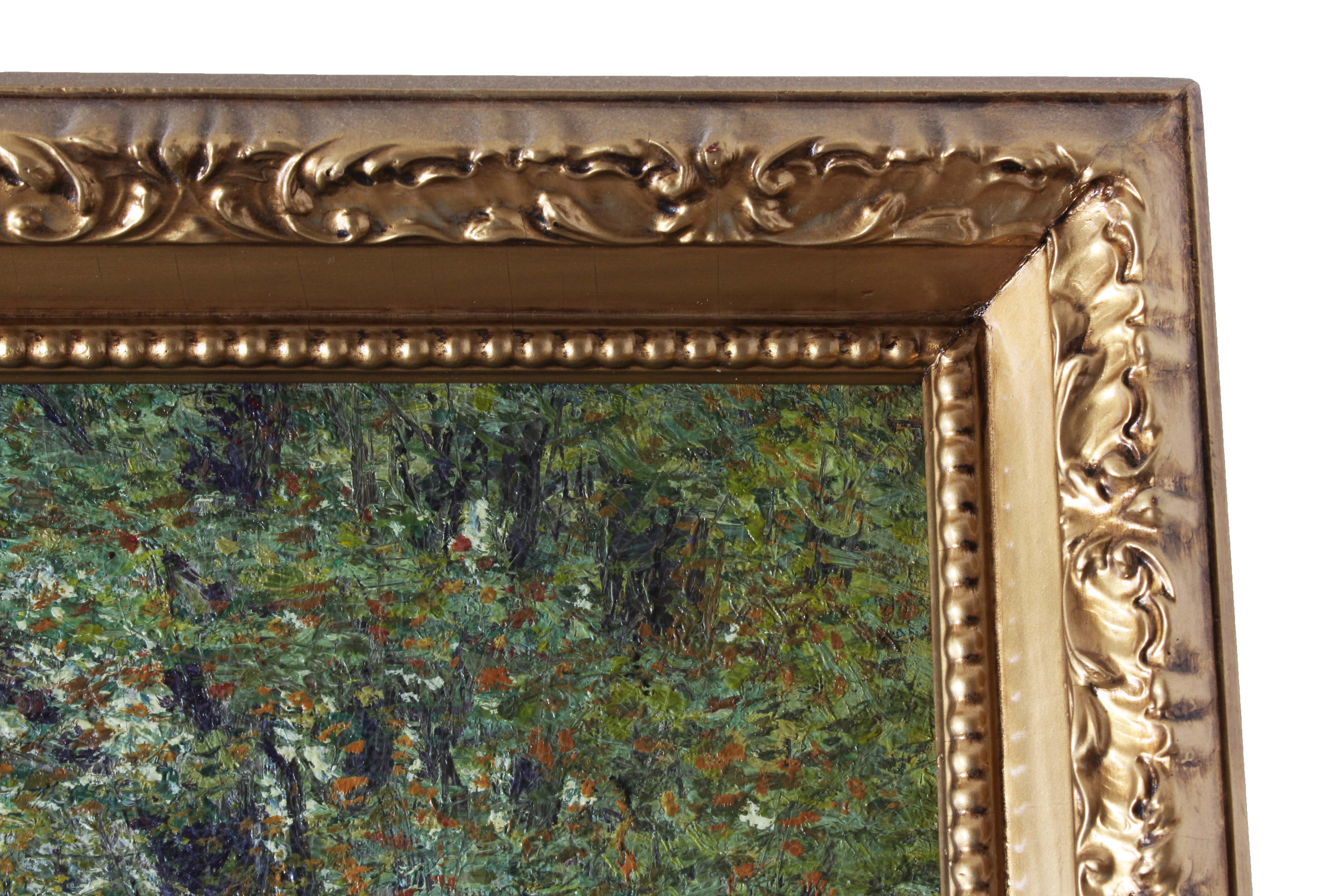 E.T. Hurley Signed Original 1911 Oil Painting