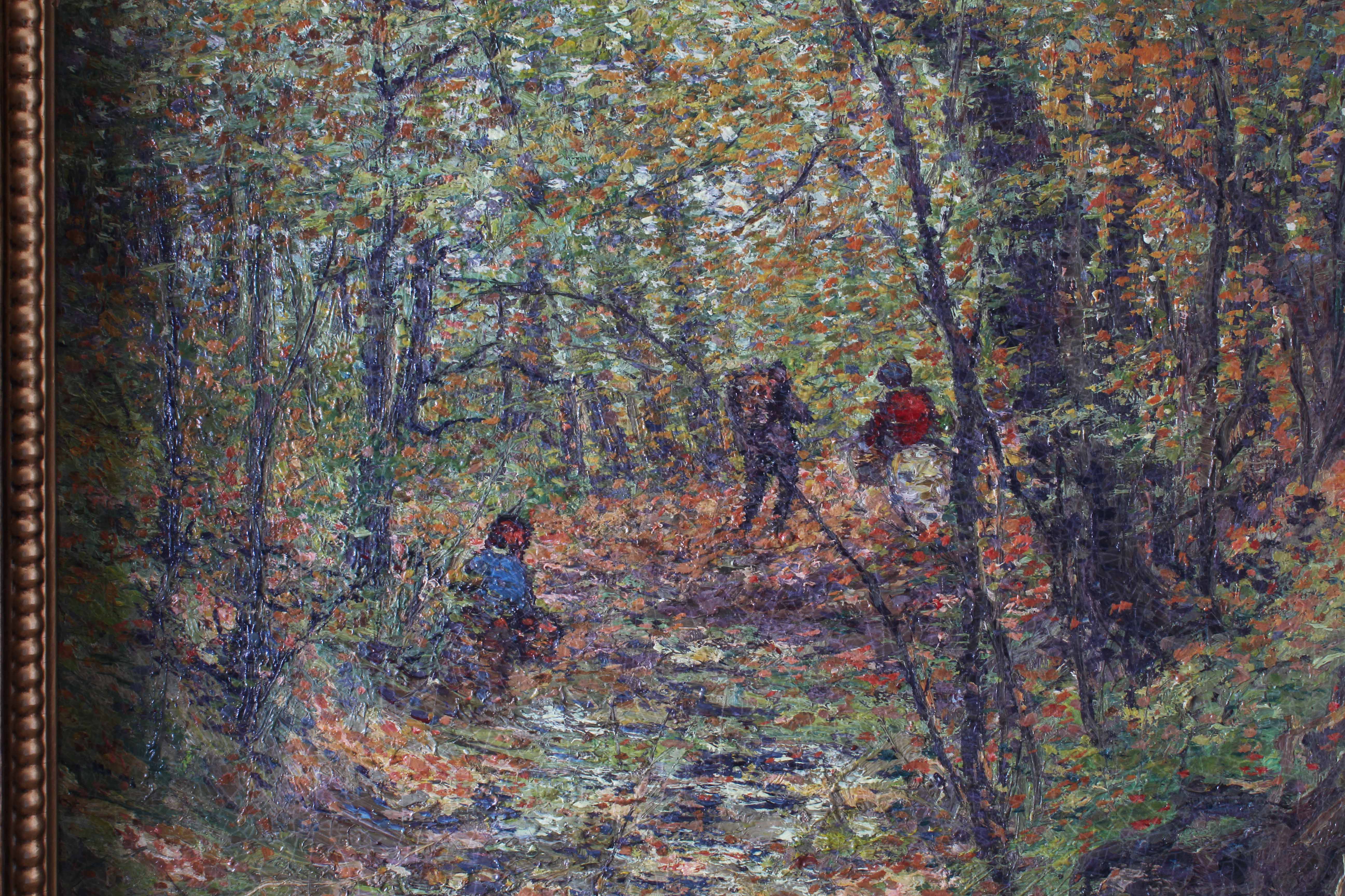 E.T. Hurley Signed Original 1911 Oil Painting