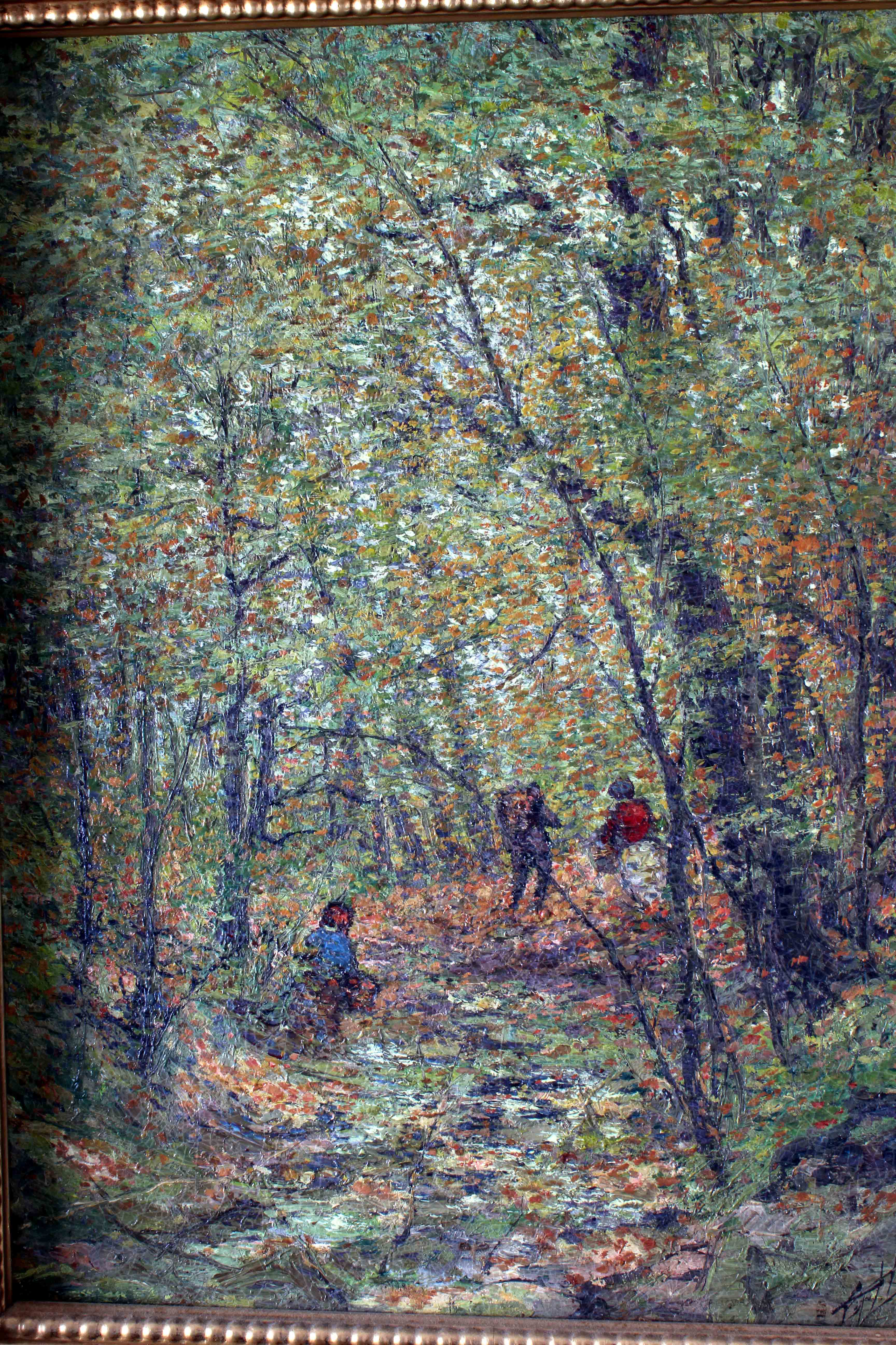 E.T. Hurley Signed Original 1911 Oil Painting