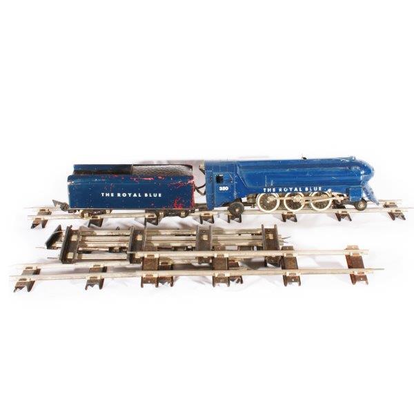 American Flyer "The Royal Blue 350" Toy Train Engine and Tender