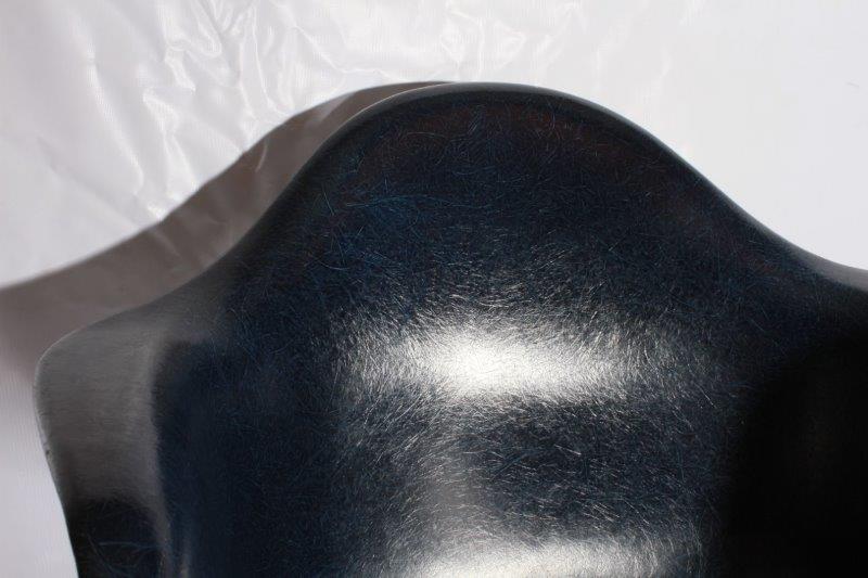 Mid Century Modern Blue Herman Miller Eames Armchair