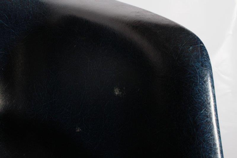 Mid Century Modern Blue Herman Miller Eames Armchair