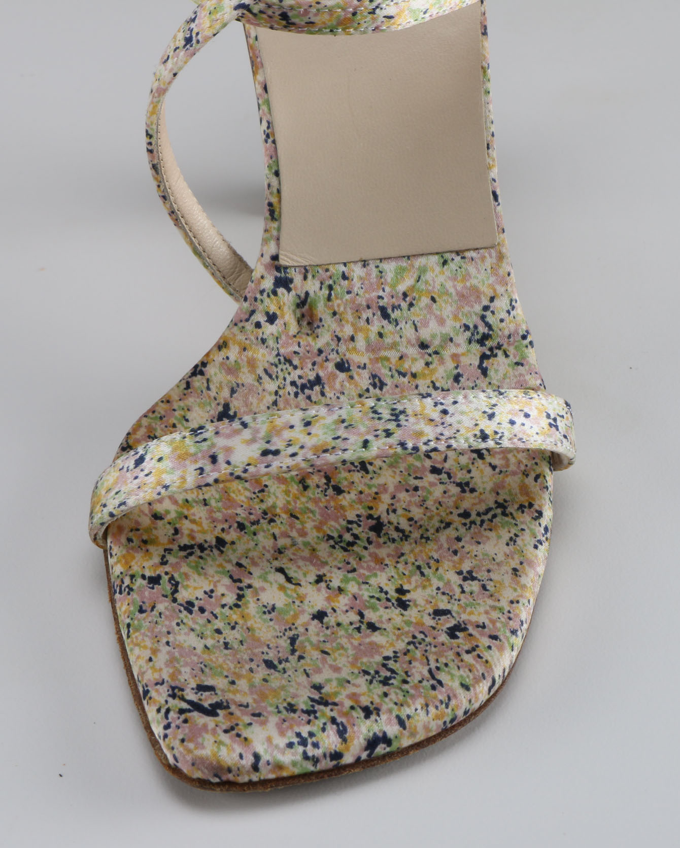 Vera Wang Strappy Speckled Heels