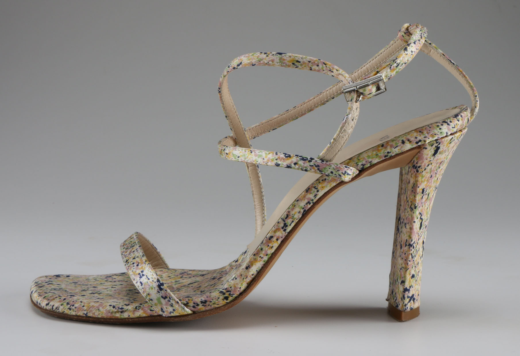 Vera Wang Strappy Speckled Heels