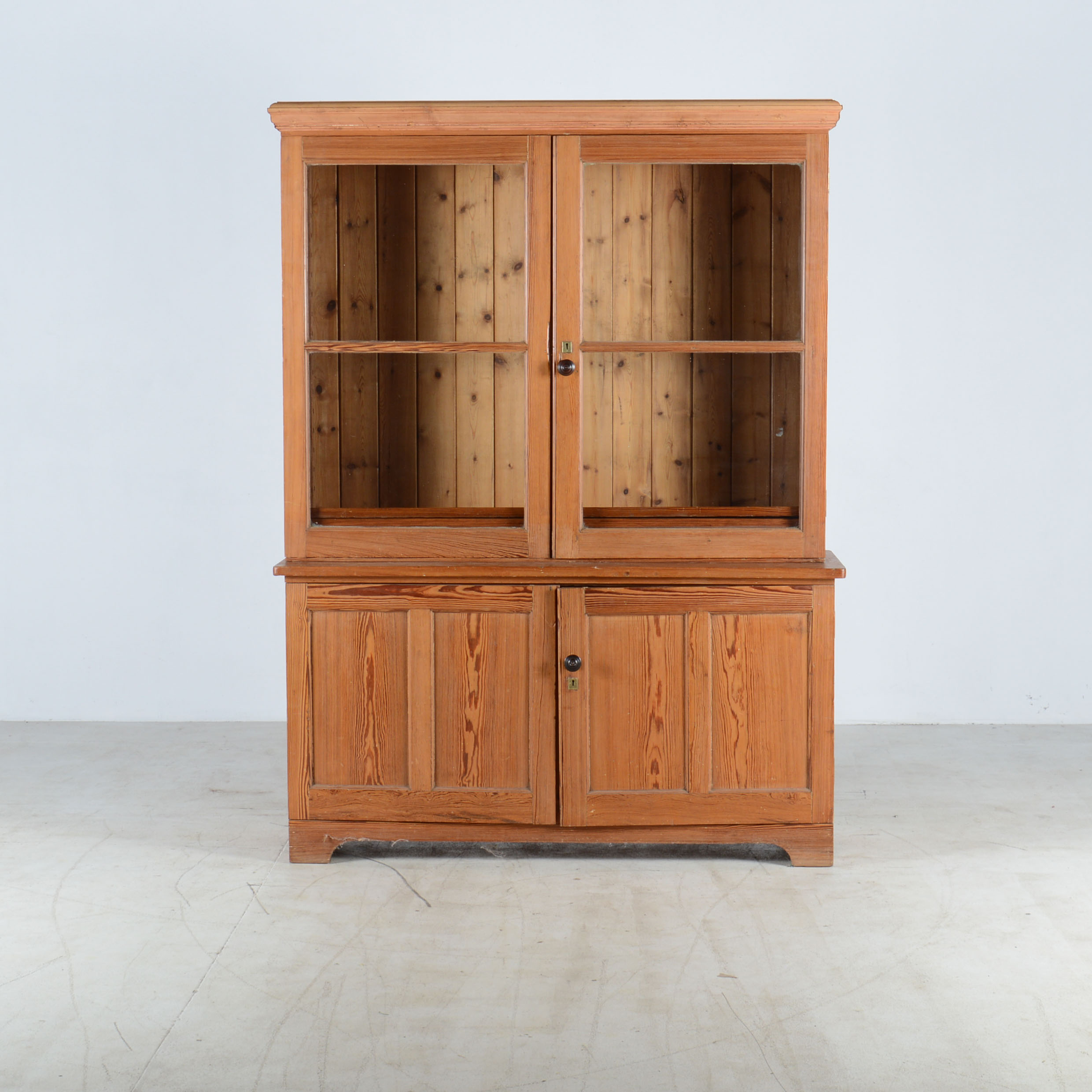 Vintage Pine Country Buffet Cupboard