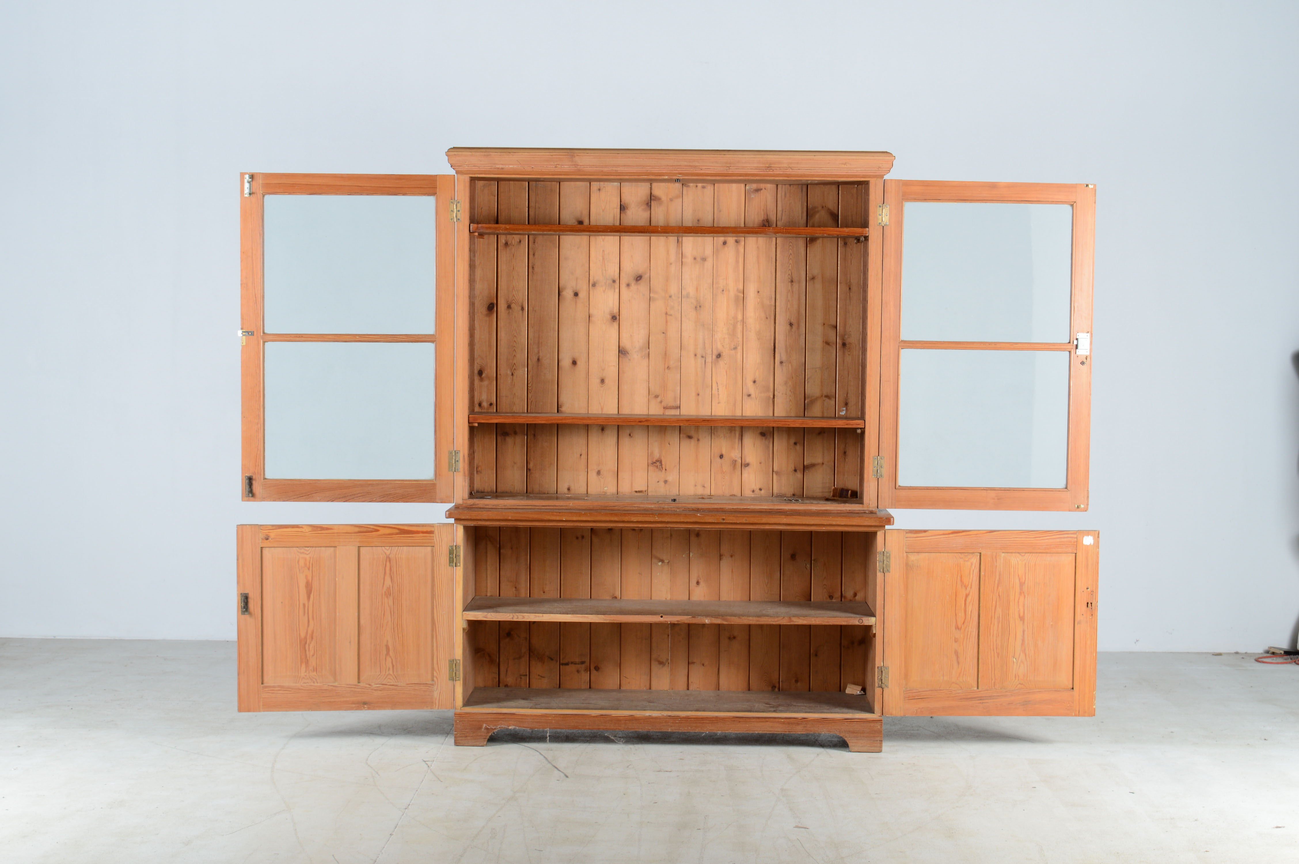 Vintage Pine Country Buffet Cupboard