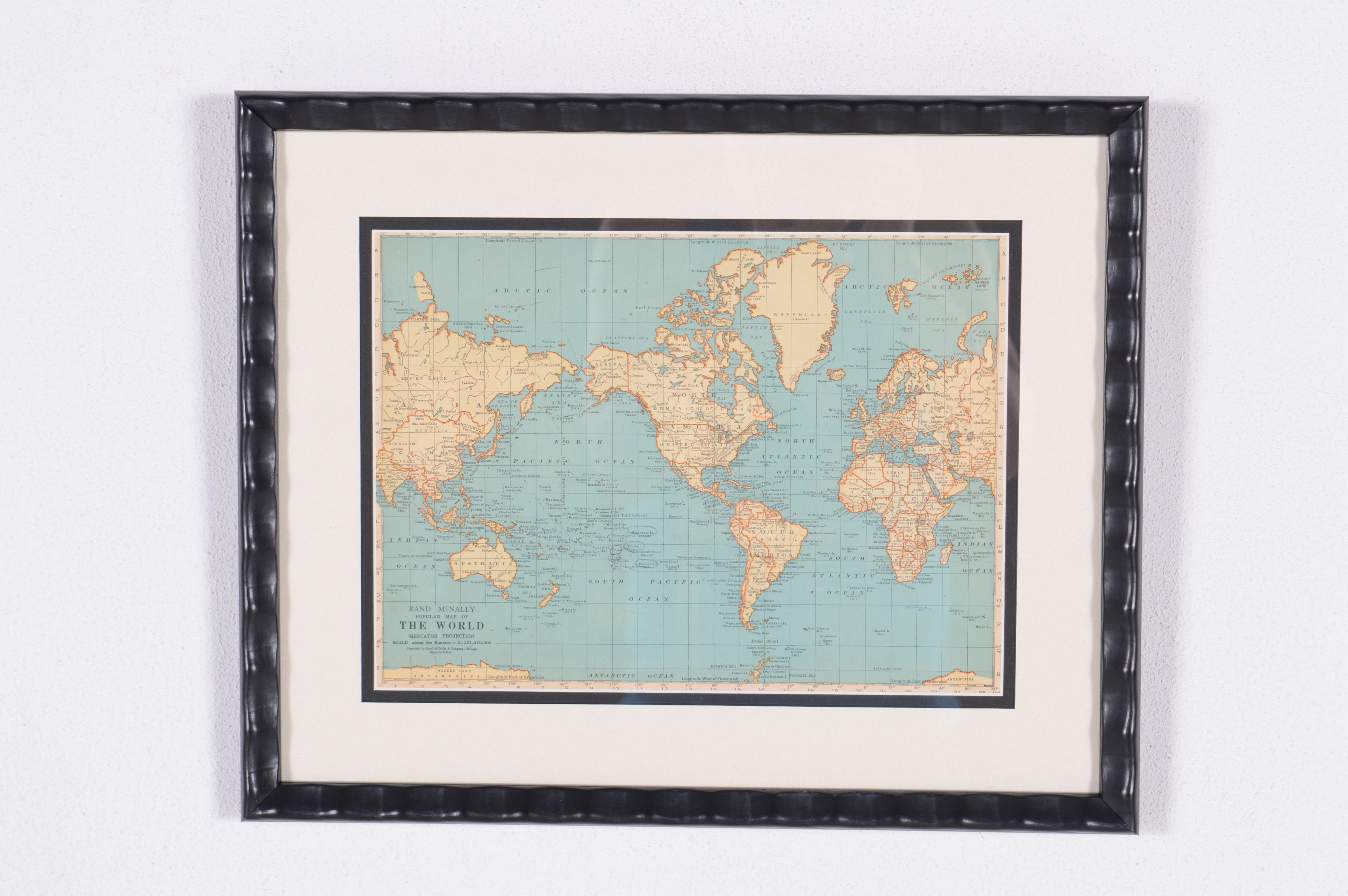 Vintage World Map from 1923