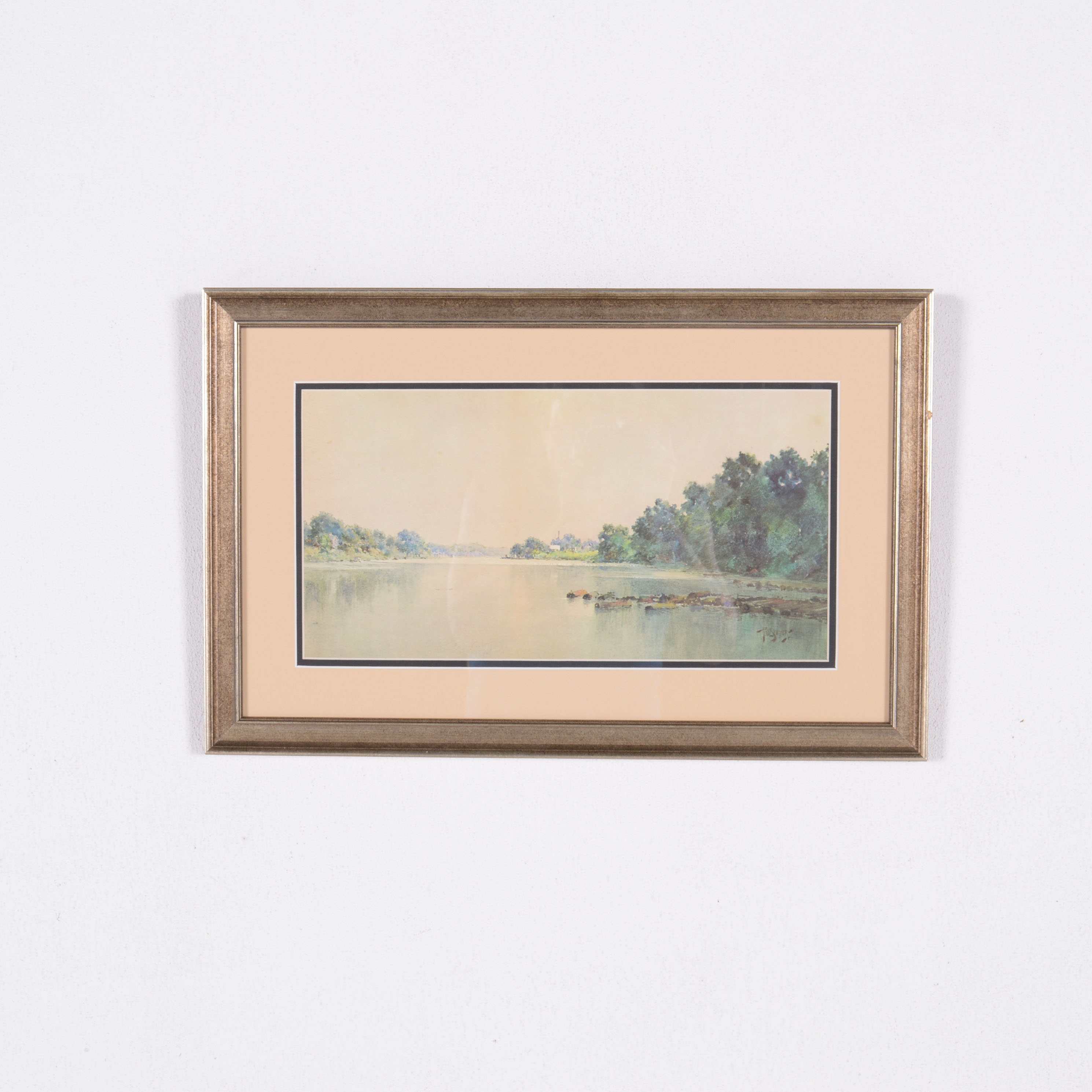 "River Loggins" Print After Paul Sawyier