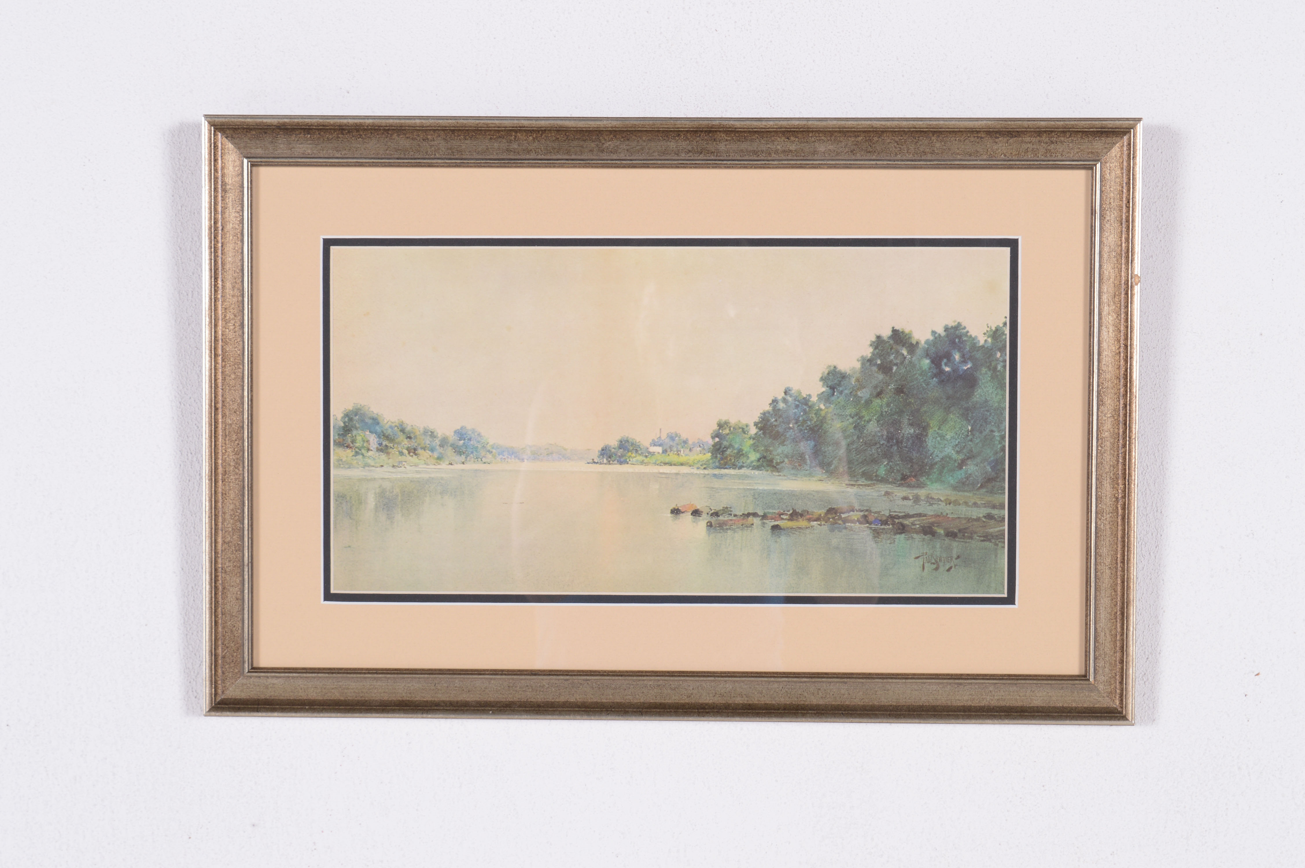 "River Loggins" Print After Paul Sawyier