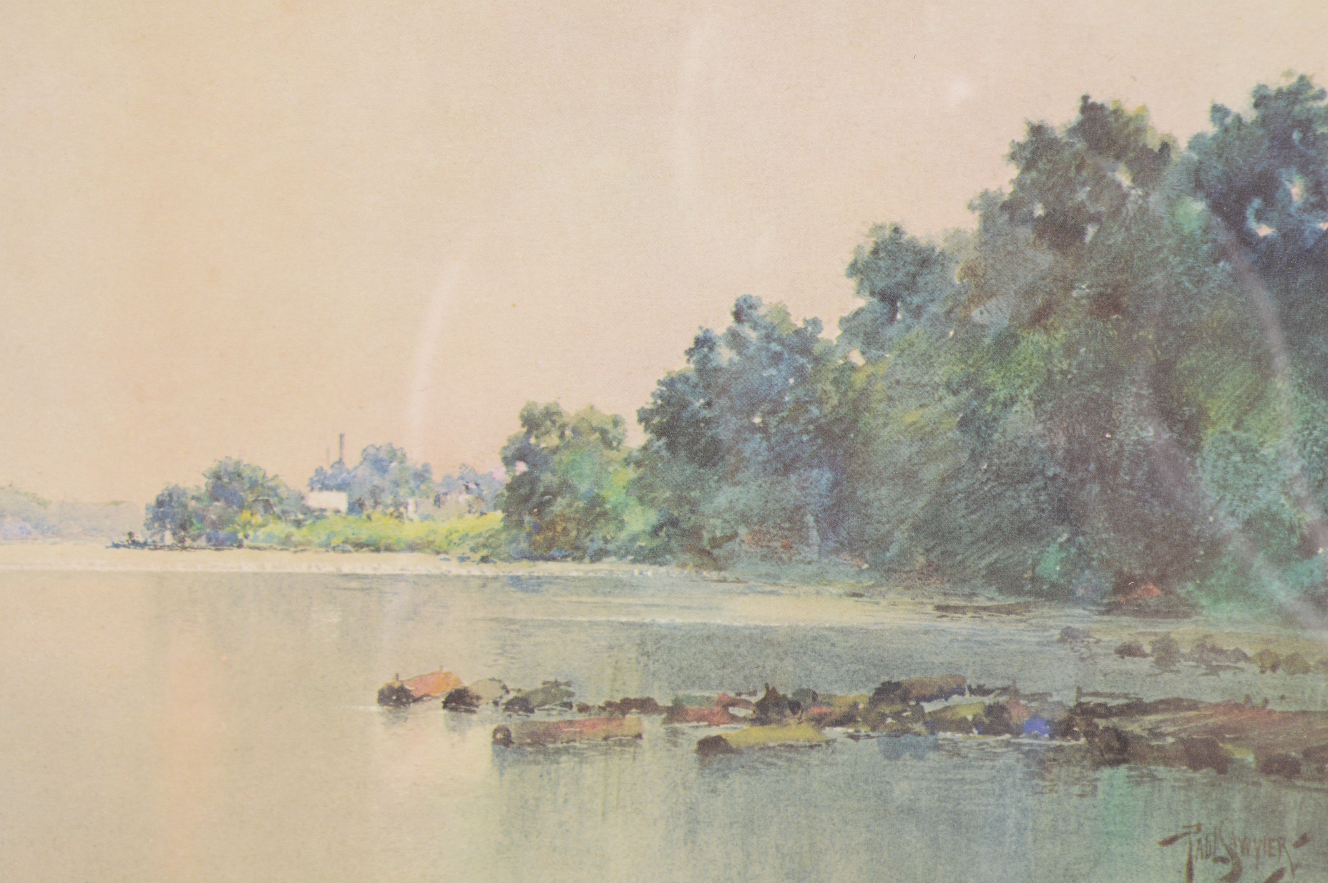 "River Loggins" Print After Paul Sawyier