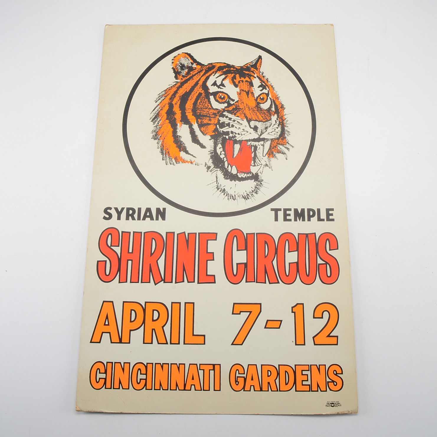 Cincinnati Gardens Shrine Circus Poster