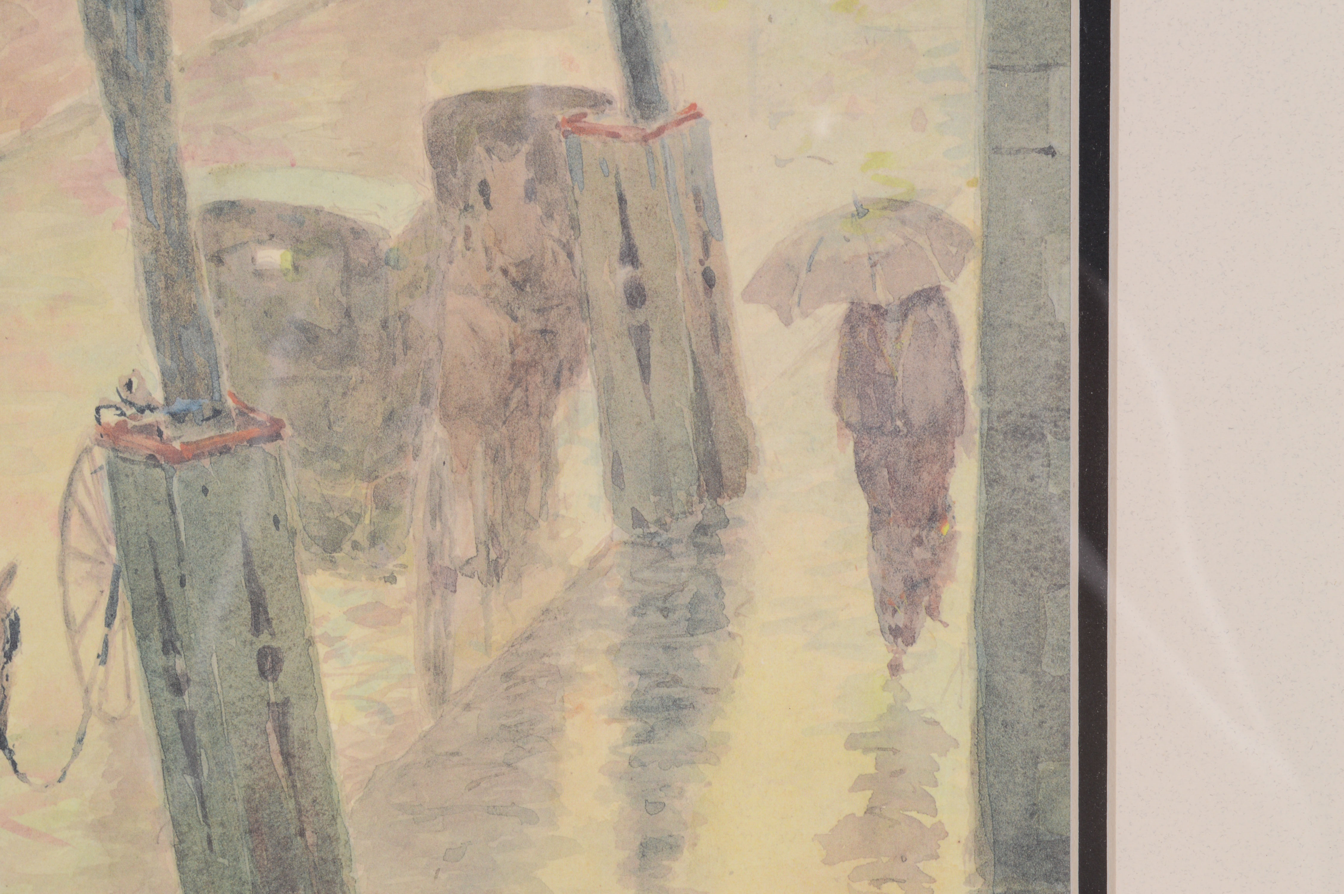"A Rainy Day" Limidted Edtion Print After Paul Sawyier