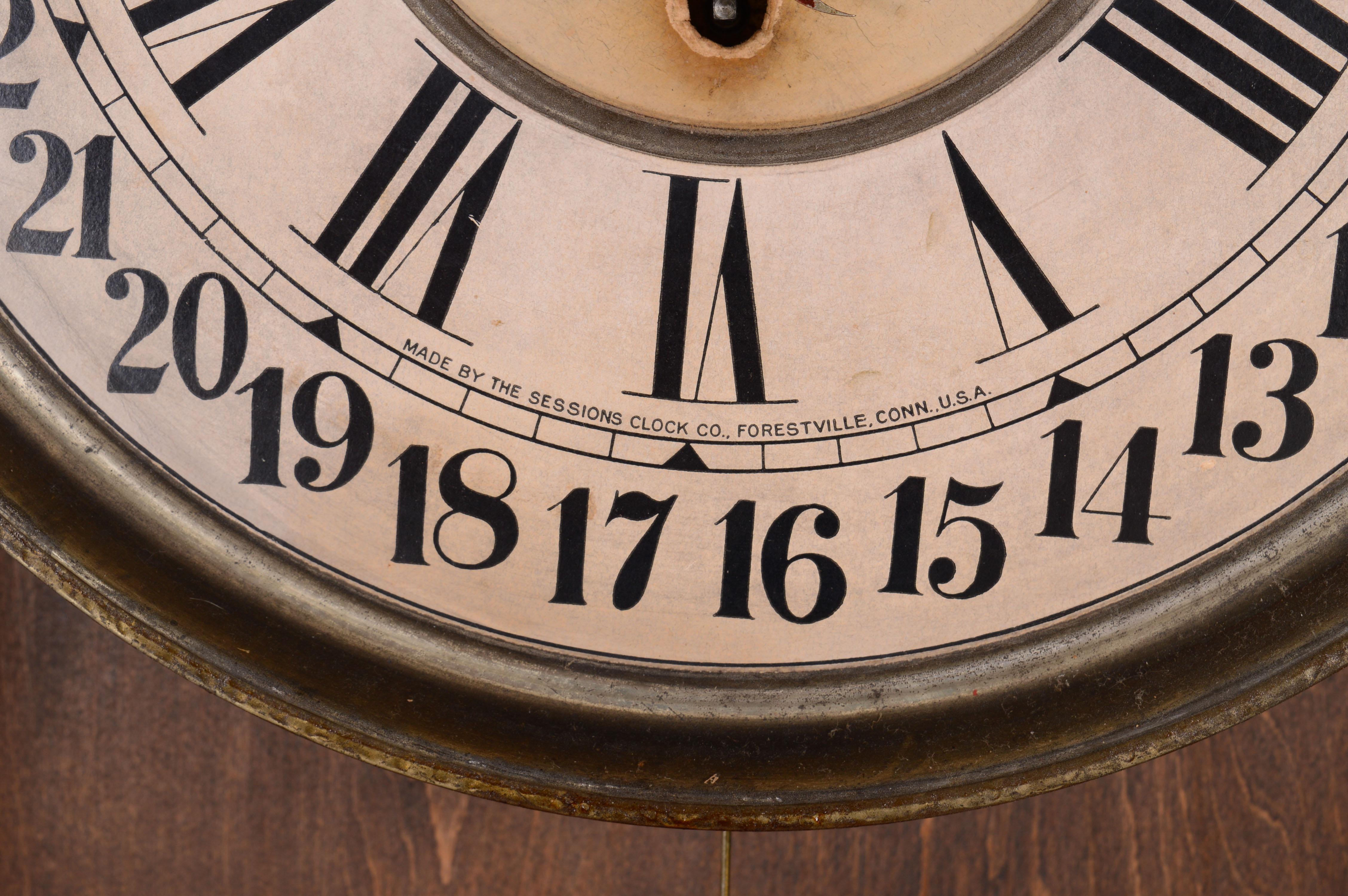 Antique Sessions Clock Co. Wall Clock