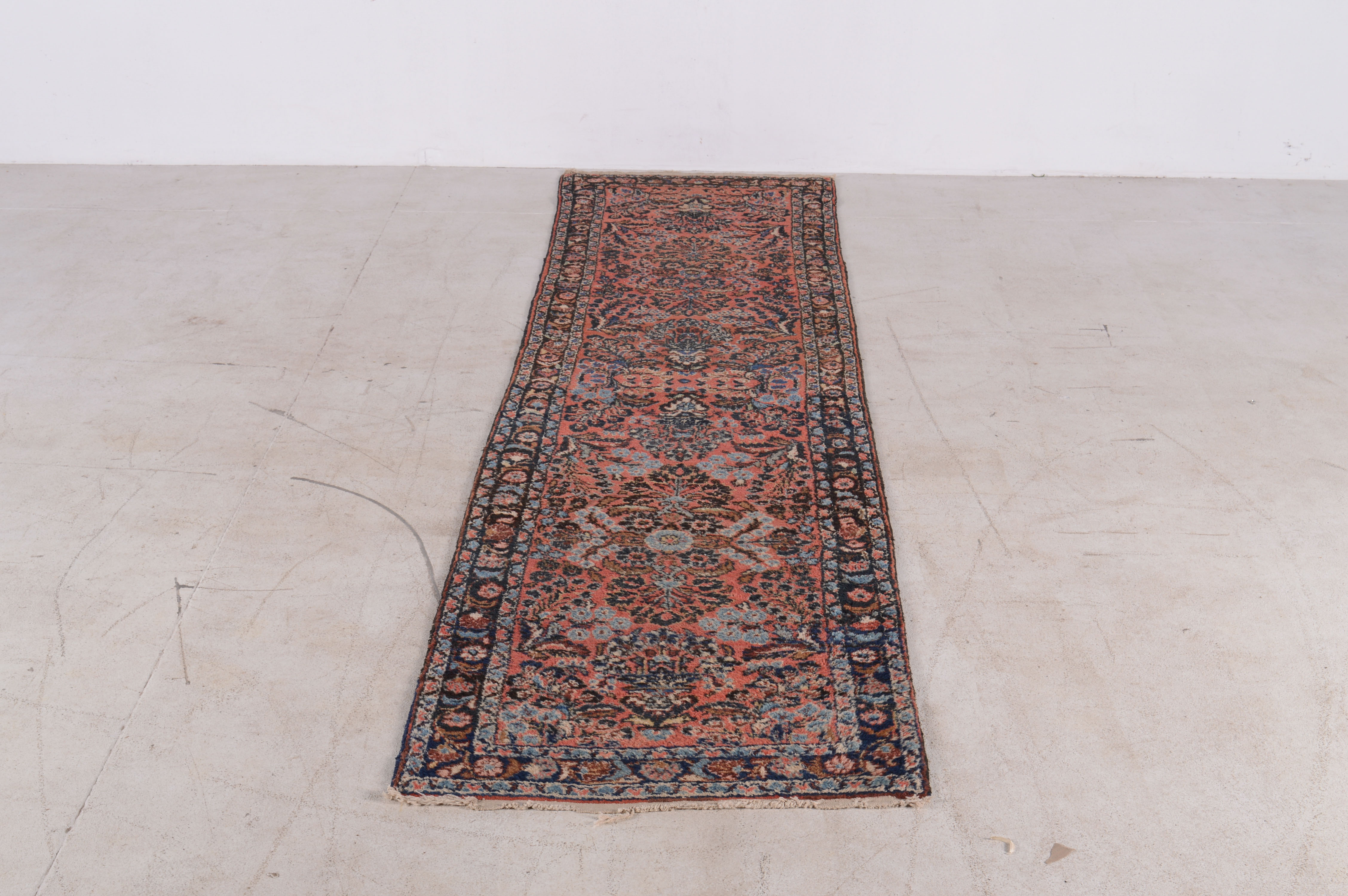 Hand-Knotted American Sarouk Carpet Runner