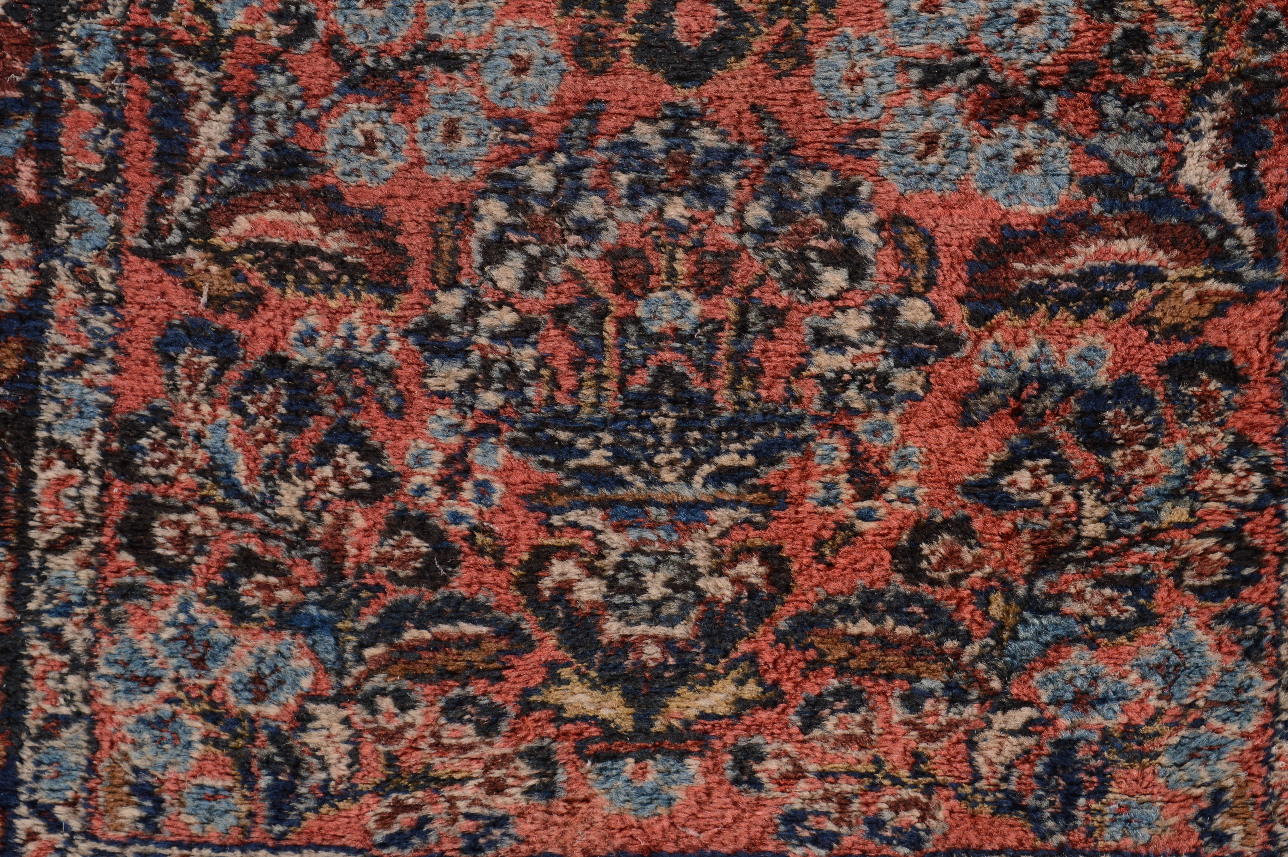Hand-Knotted American Sarouk Carpet Runner