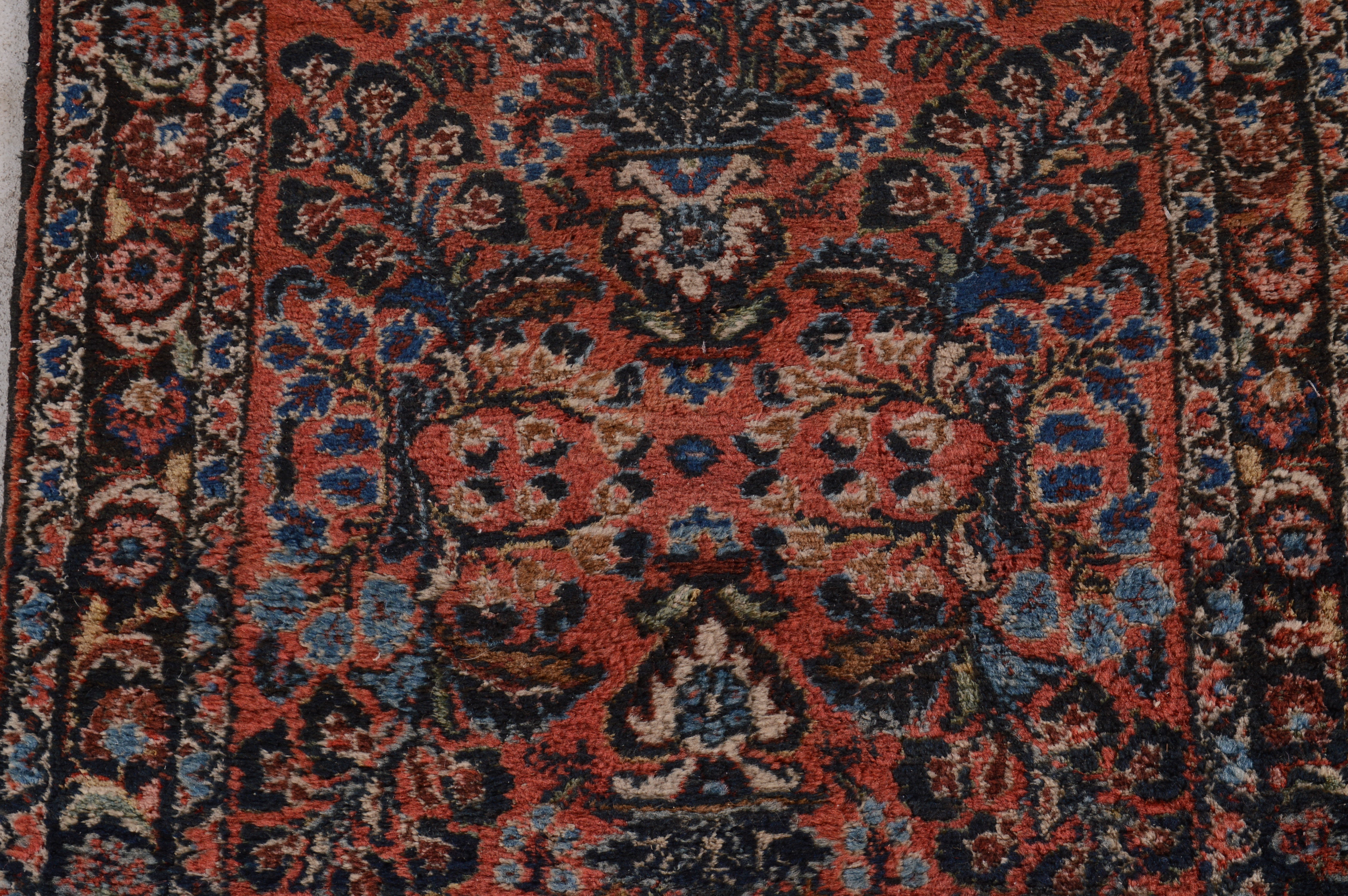 Hand-Knotted American Sarouk Carpet Runner