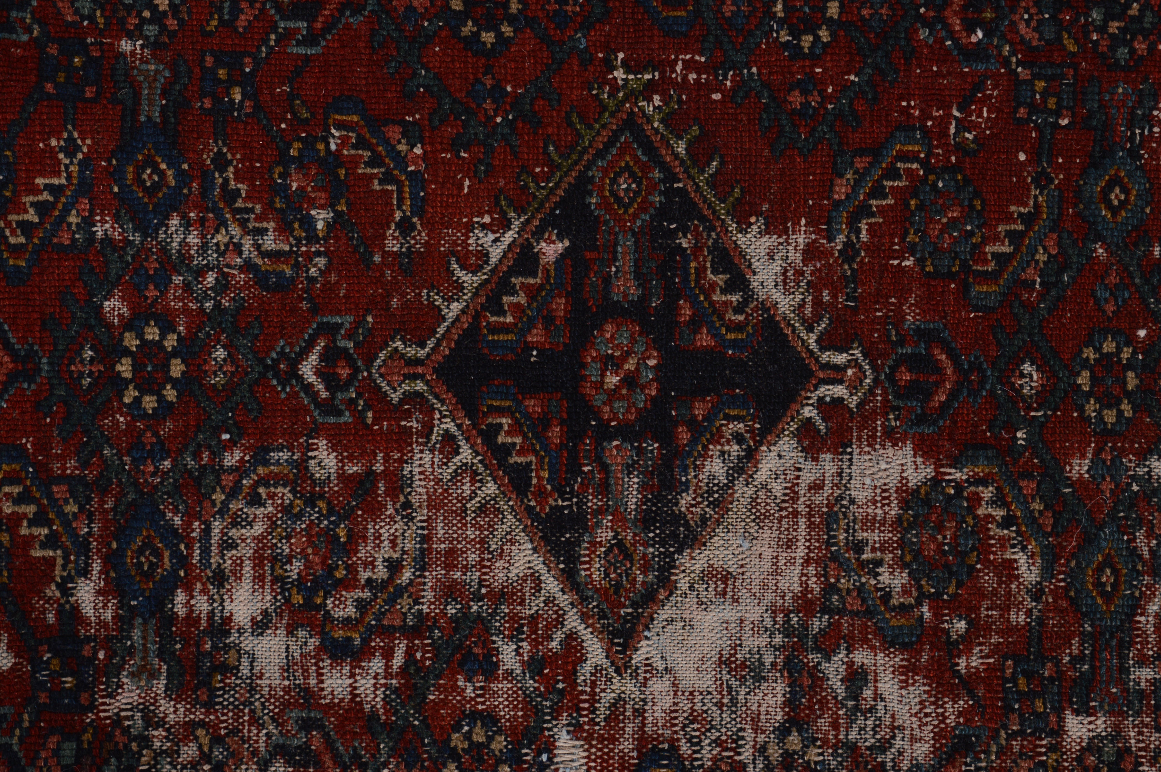 Antique Hand-Knotted Caucasian Rug Circa 1890