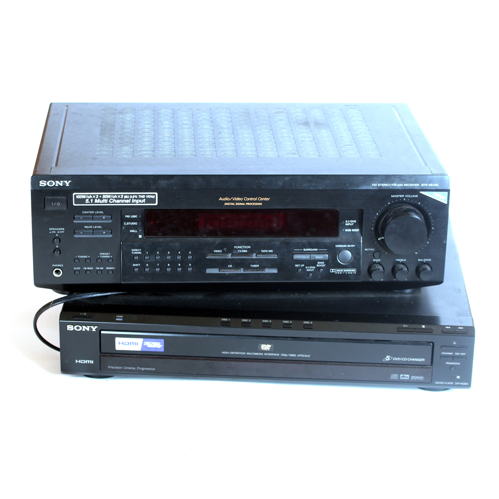 Sony 5 DVD/CD Changer Player and Sony 5.1 Multi Channel Control Center