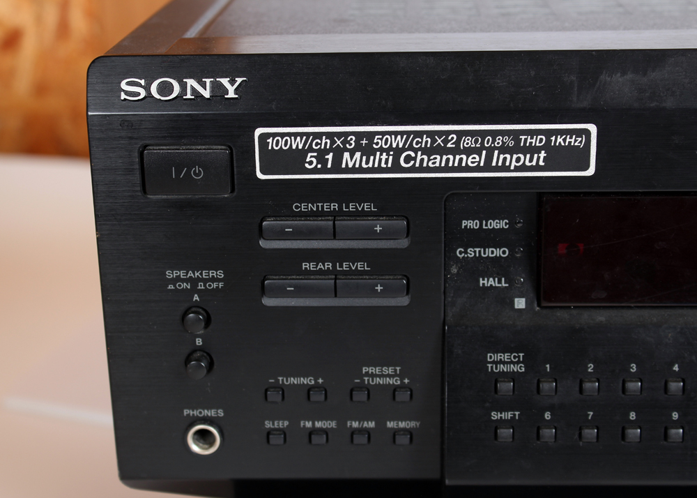 Sony 5 DVD/CD Changer Player and Sony 5.1 Multi Channel Control Center