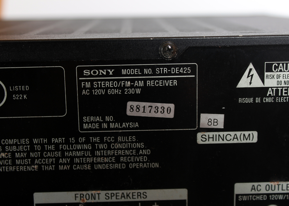 Sony 5 DVD/CD Changer Player and Sony 5.1 Multi Channel Control Center