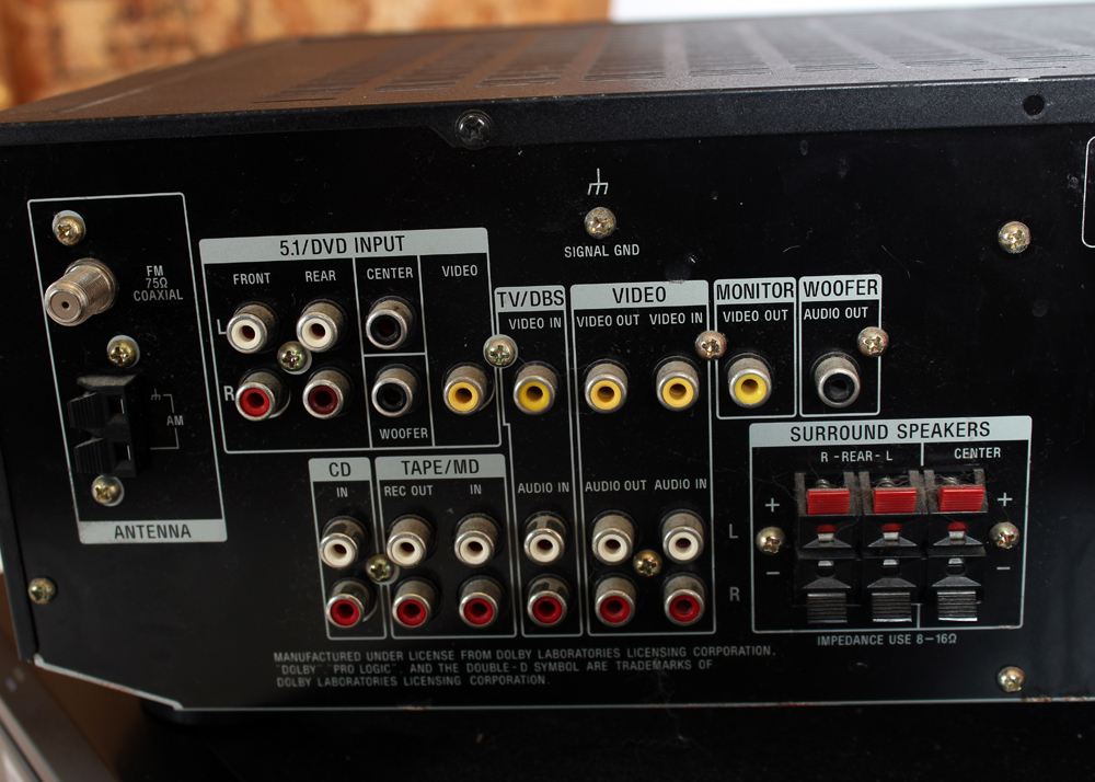 Sony 5 DVD/CD Changer Player and Sony 5.1 Multi Channel Control Center