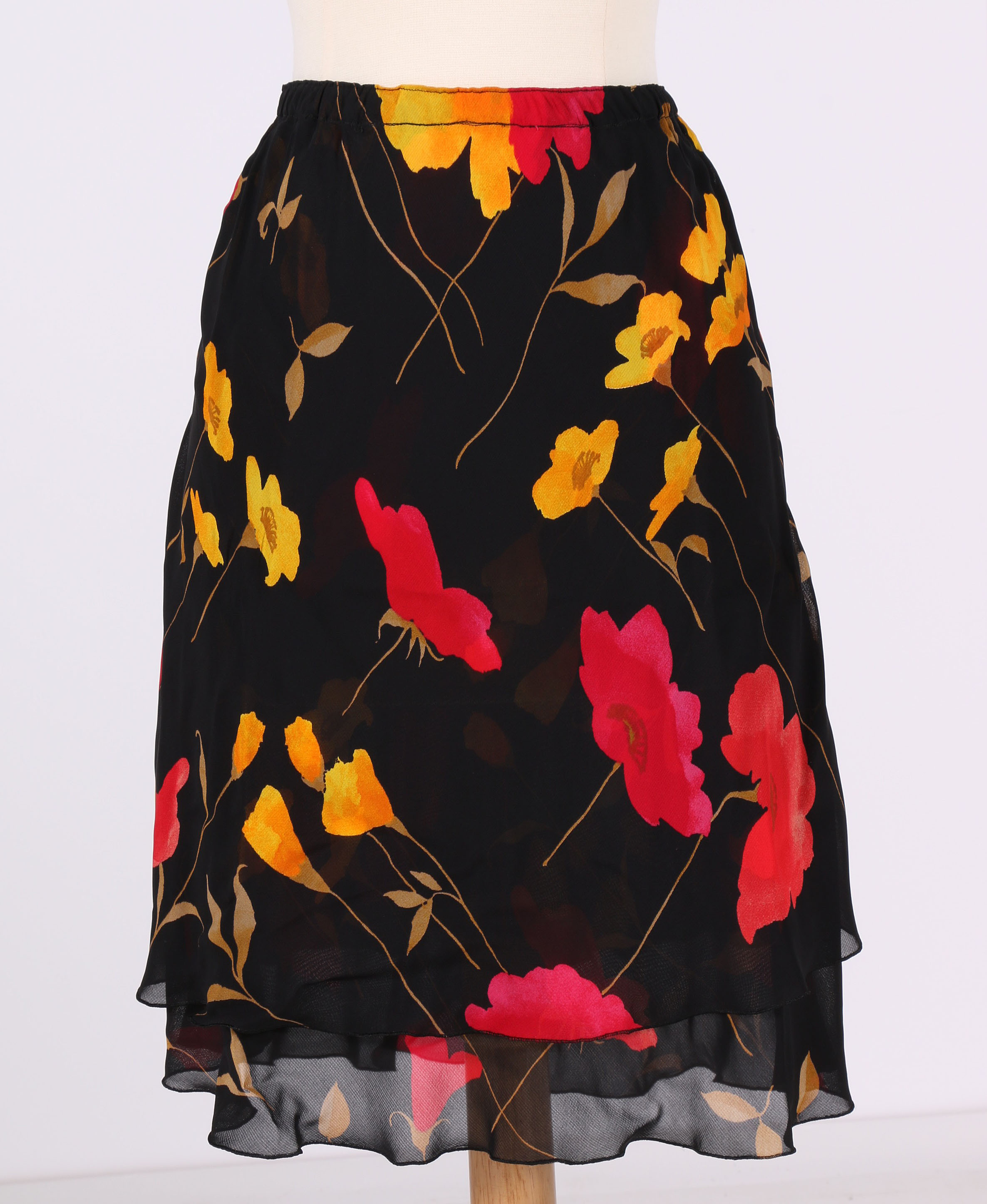 Vintage Sonia Rykiel Floral Rayon Skirt Suit