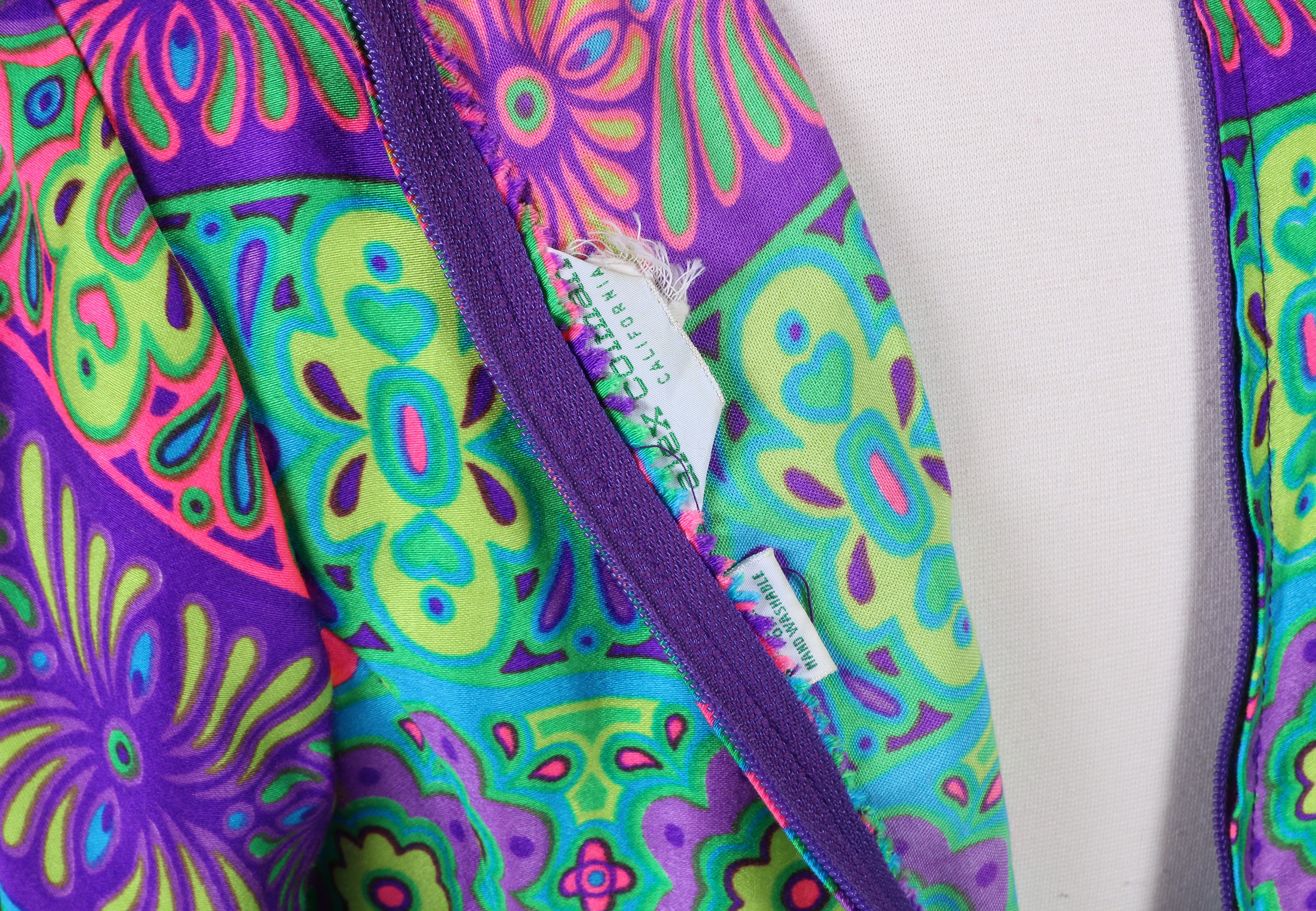 Vintage Alex Coleman Vibrant Kaleidoscope Maxi Dress
