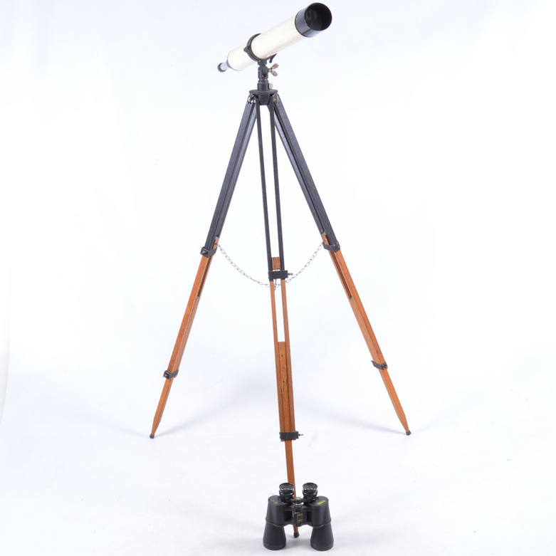 Vintage Kalimar Achromatic Telescope with Bushnell Binoculars