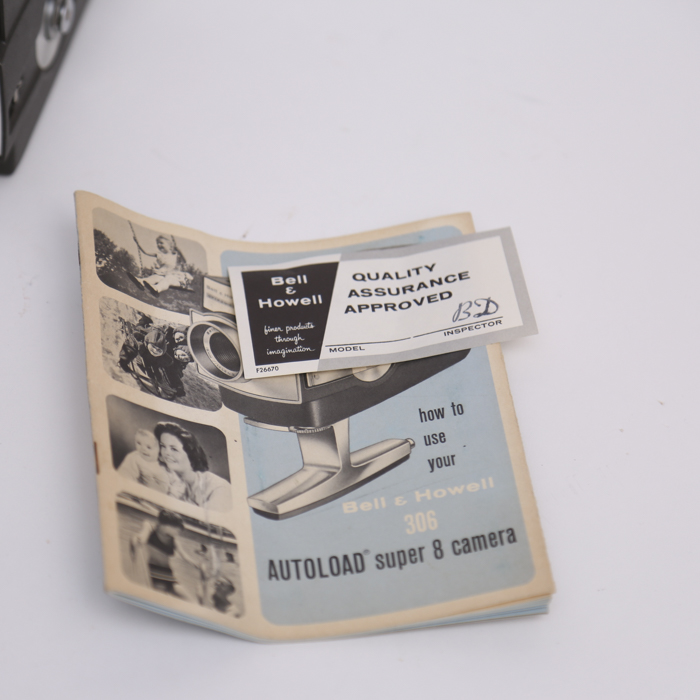 Vintage Bell & Howell Optronic Eye Autoload Super Eight Camera with Case