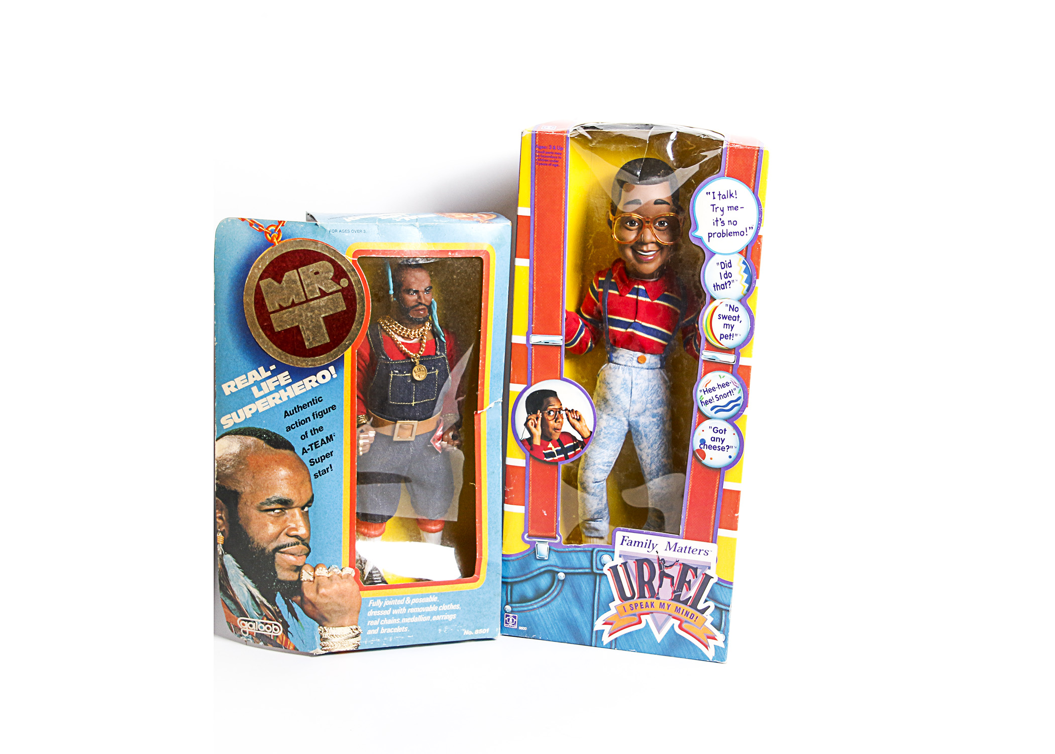 Mr.T and Urkel Pop Culture Dolls