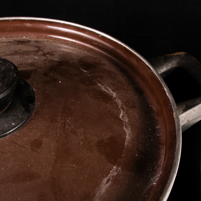Pair of Vintage Enamel Cookware