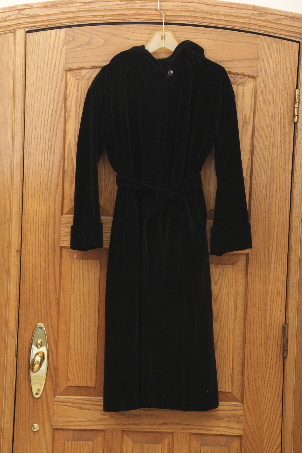 Vintage Saks Fifth Avenue Velvet Hooded Theater Coat