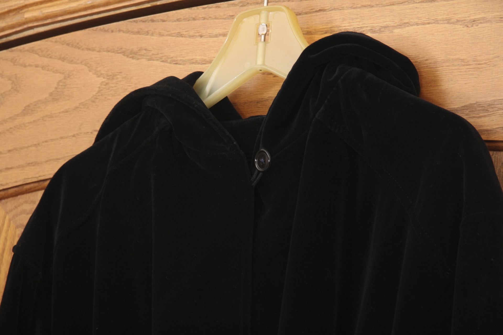 Vintage Saks Fifth Avenue Velvet Hooded Theater Coat