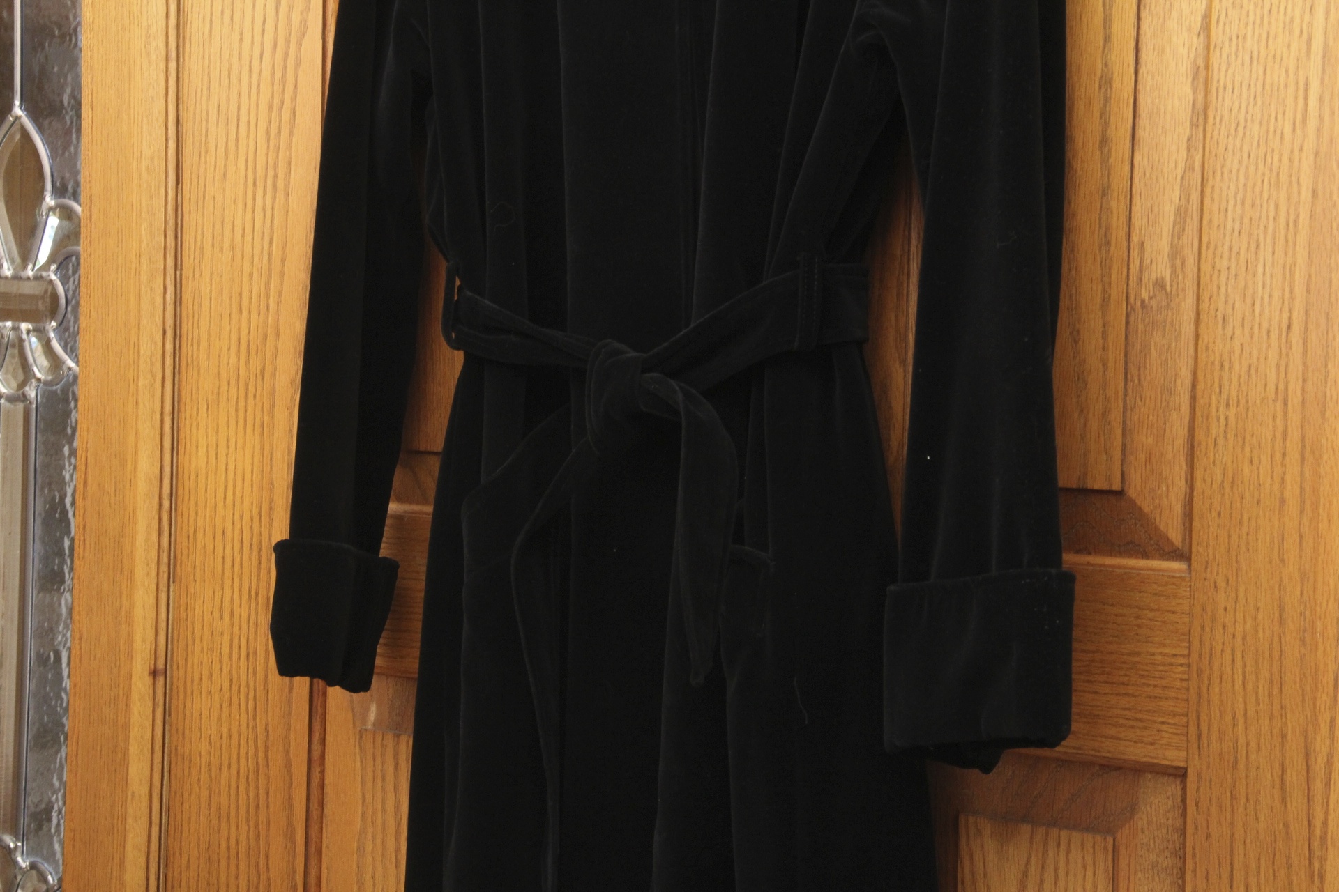Vintage Saks Fifth Avenue Velvet Hooded Theater Coat