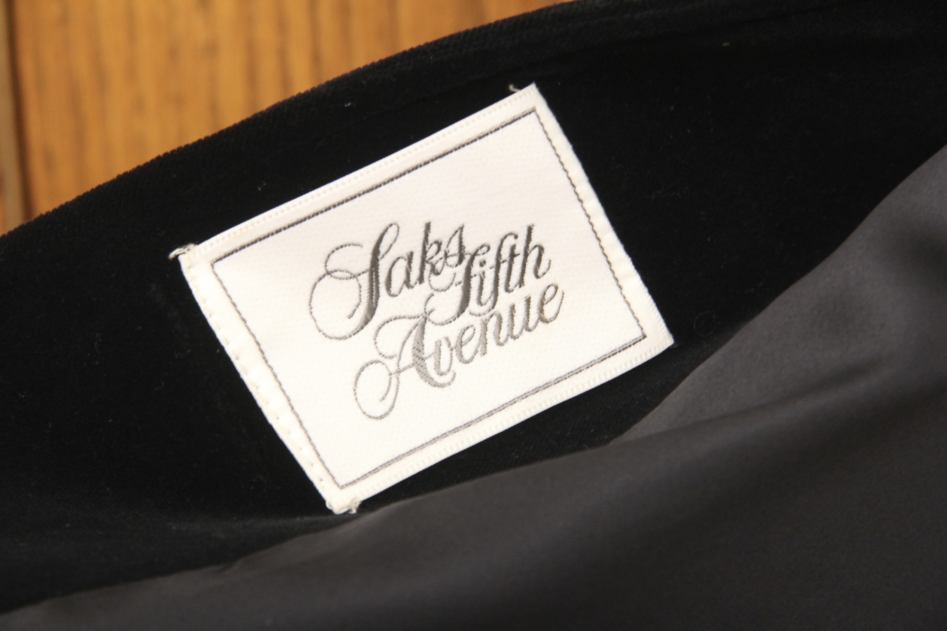 Vintage Saks Fifth Avenue Velvet Hooded Theater Coat