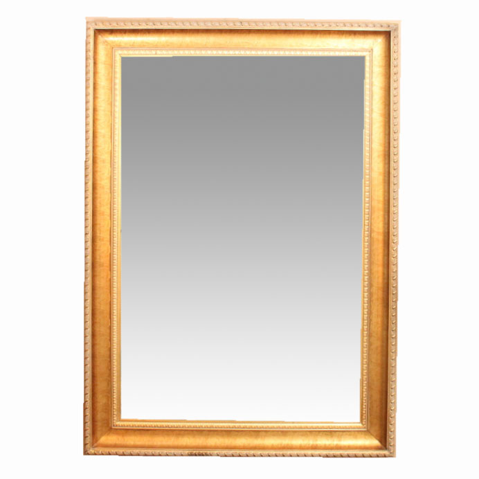 Grand Beveled Mirror in Gilded Frame