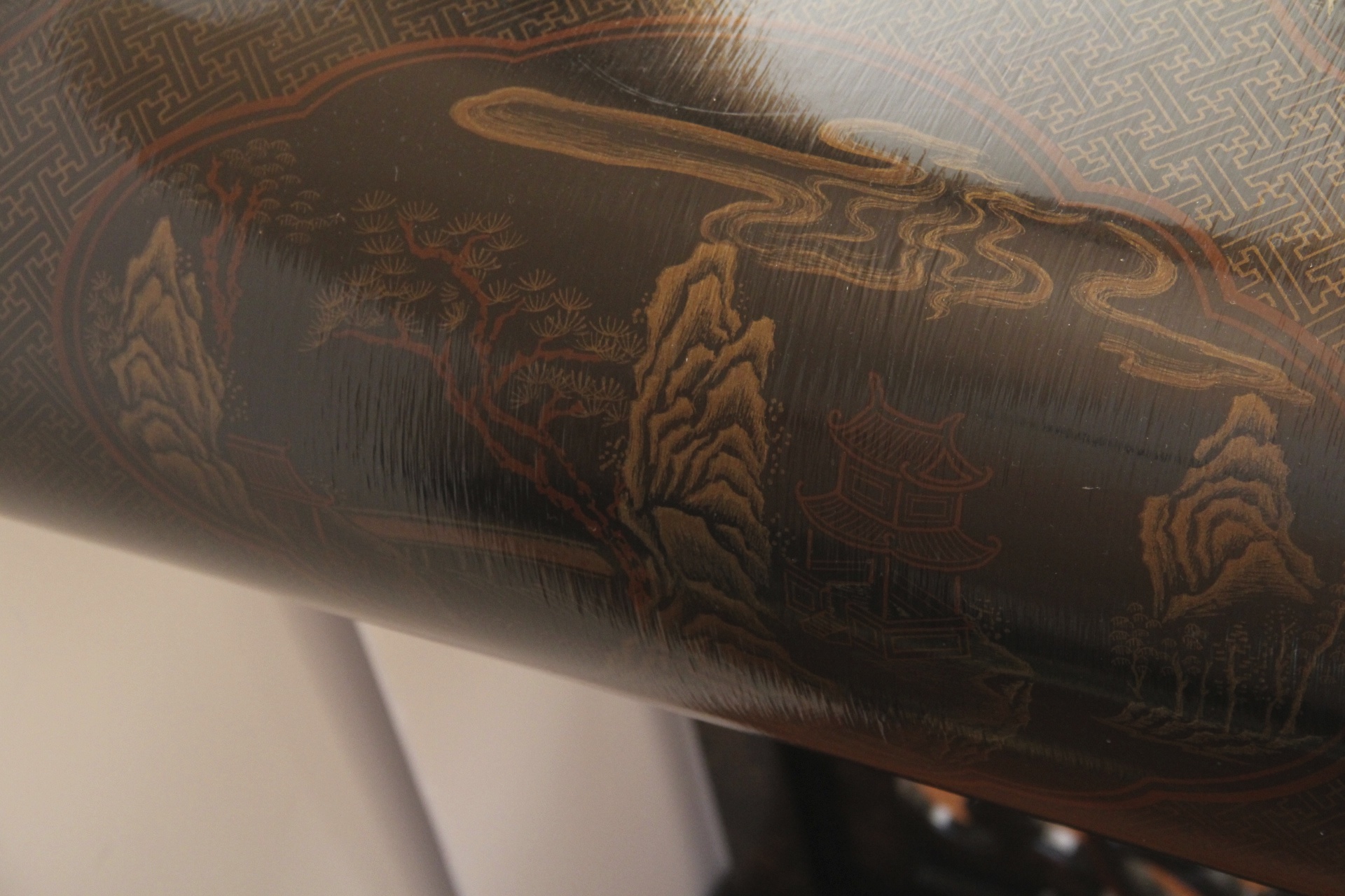 Chinoiserie Alter, Asian Hall or Sofa Table by Drexel Heritage