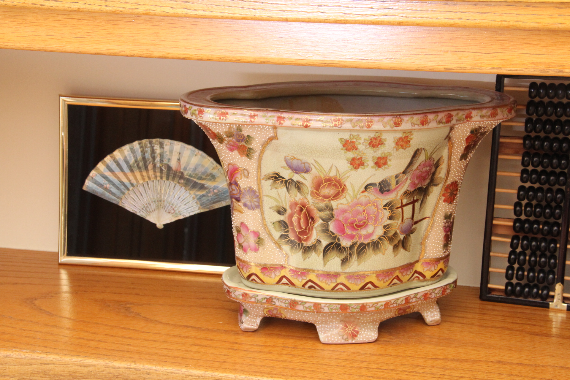 Hand Painted Silk Screen and Asian Decor