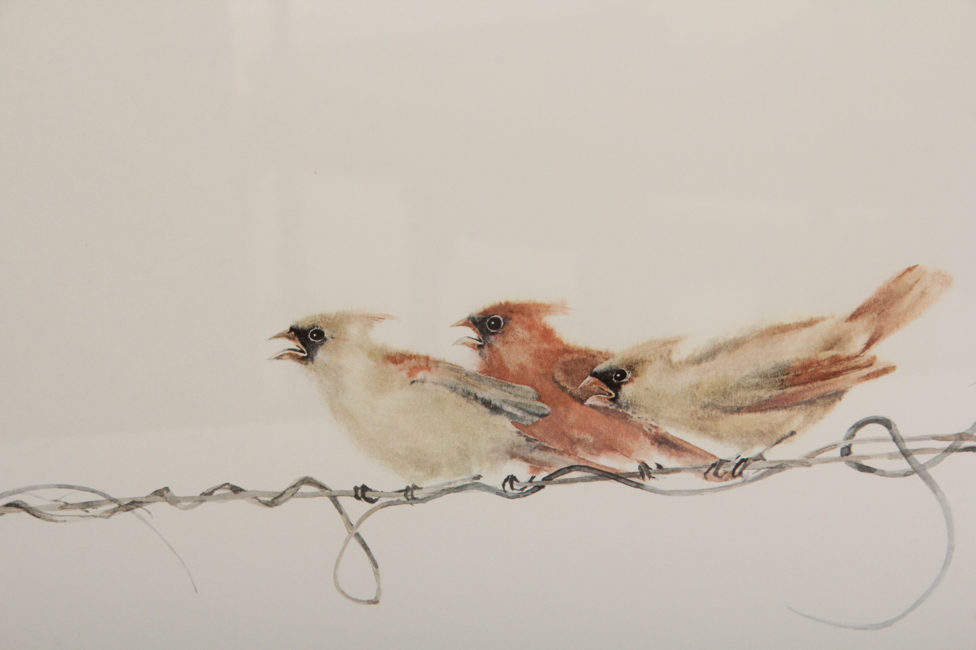 Frank T. Gee Limited Edition "Beggers" Cardinal Lithograph