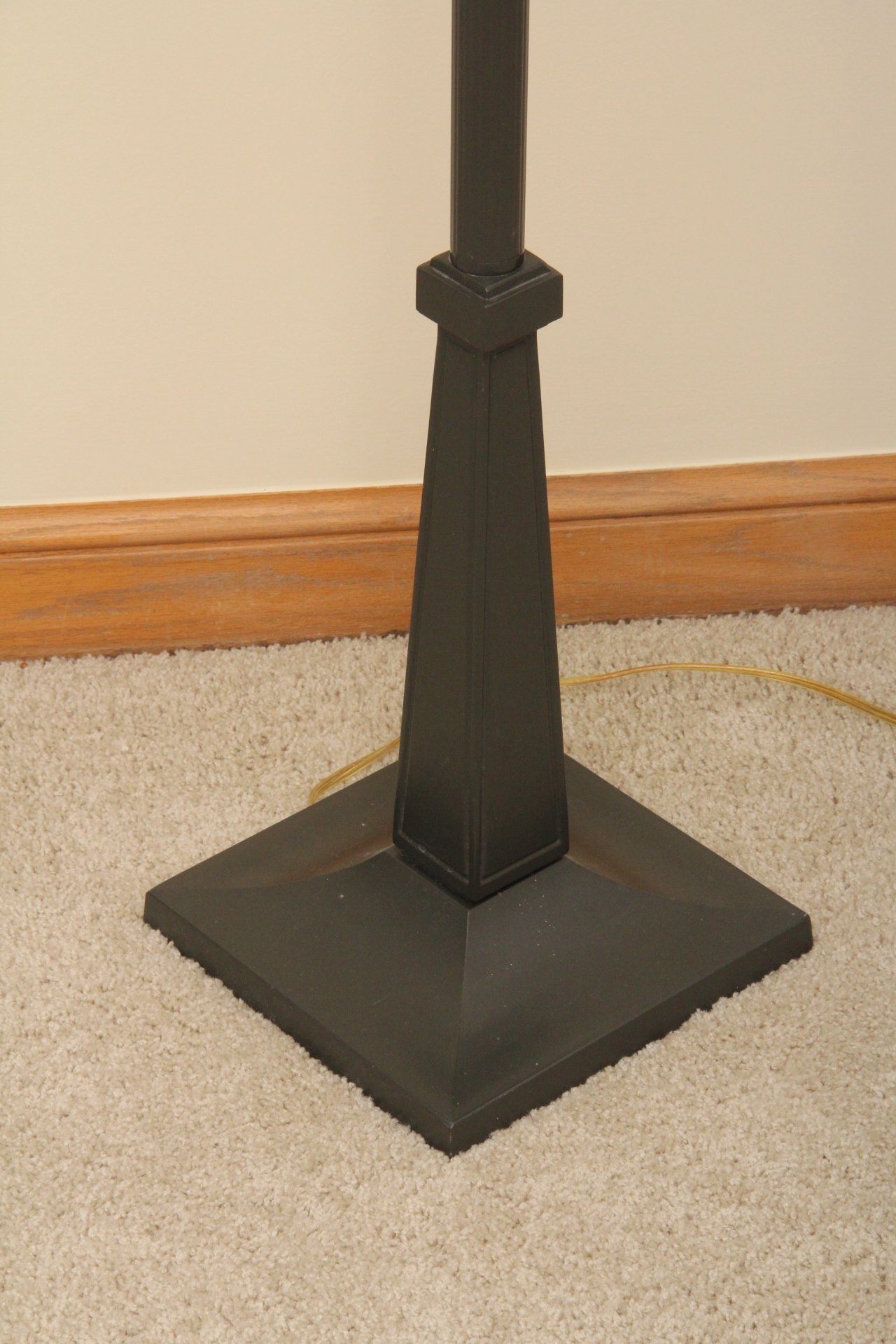 Arts and Crafts Influenced Leaded Glass Floor Lamp