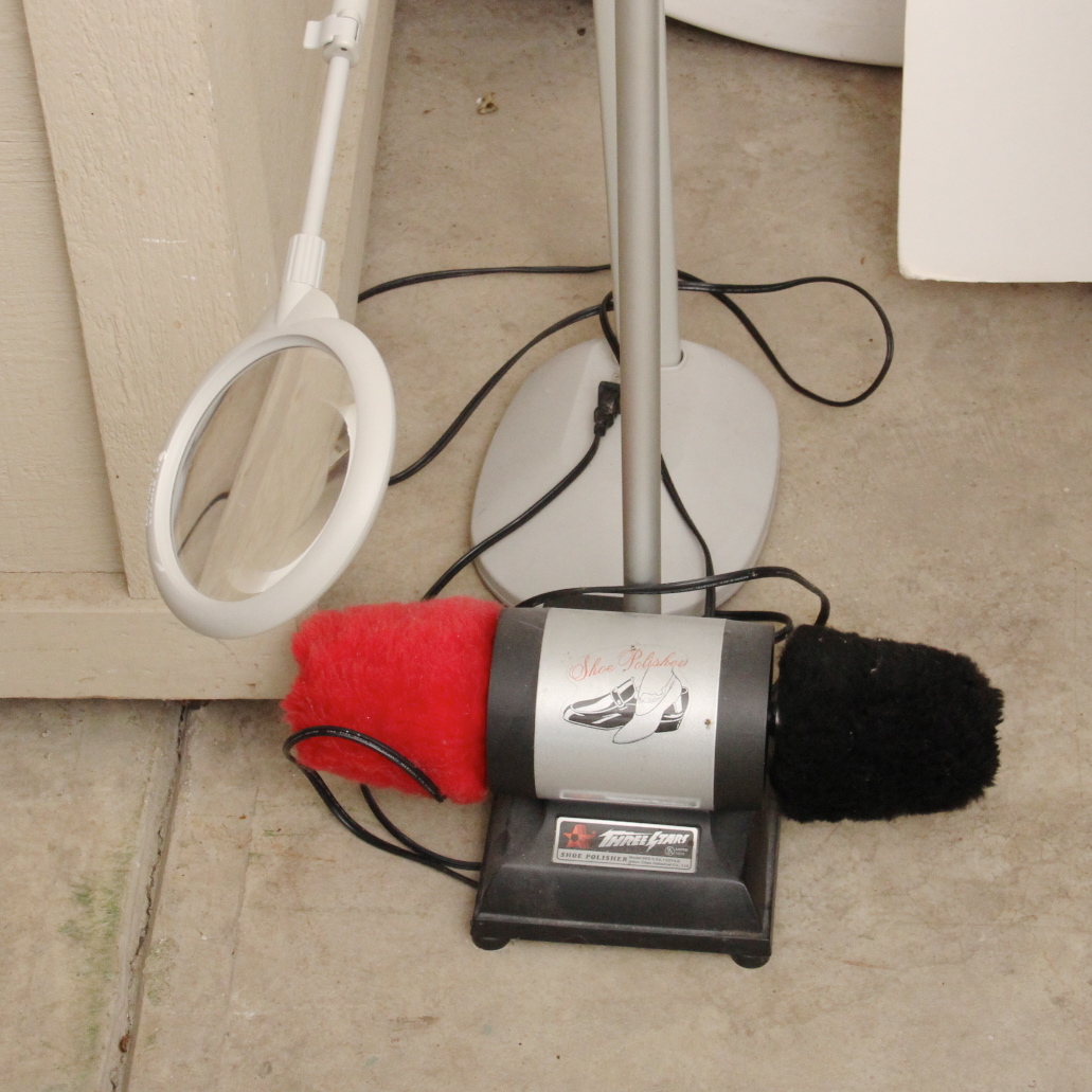 OTT-LITE Truecolor Floor Lamp and Electric Shoe Buffer