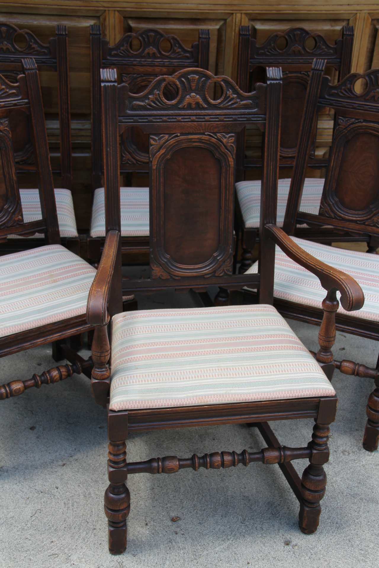 Six Jacobean Chairs