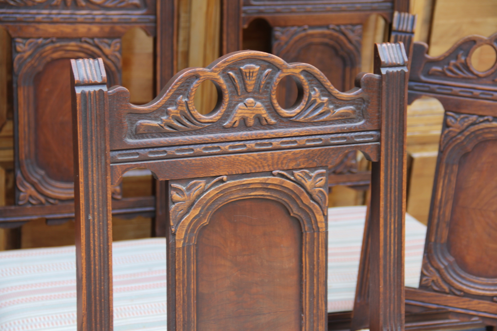 Six Jacobean Chairs