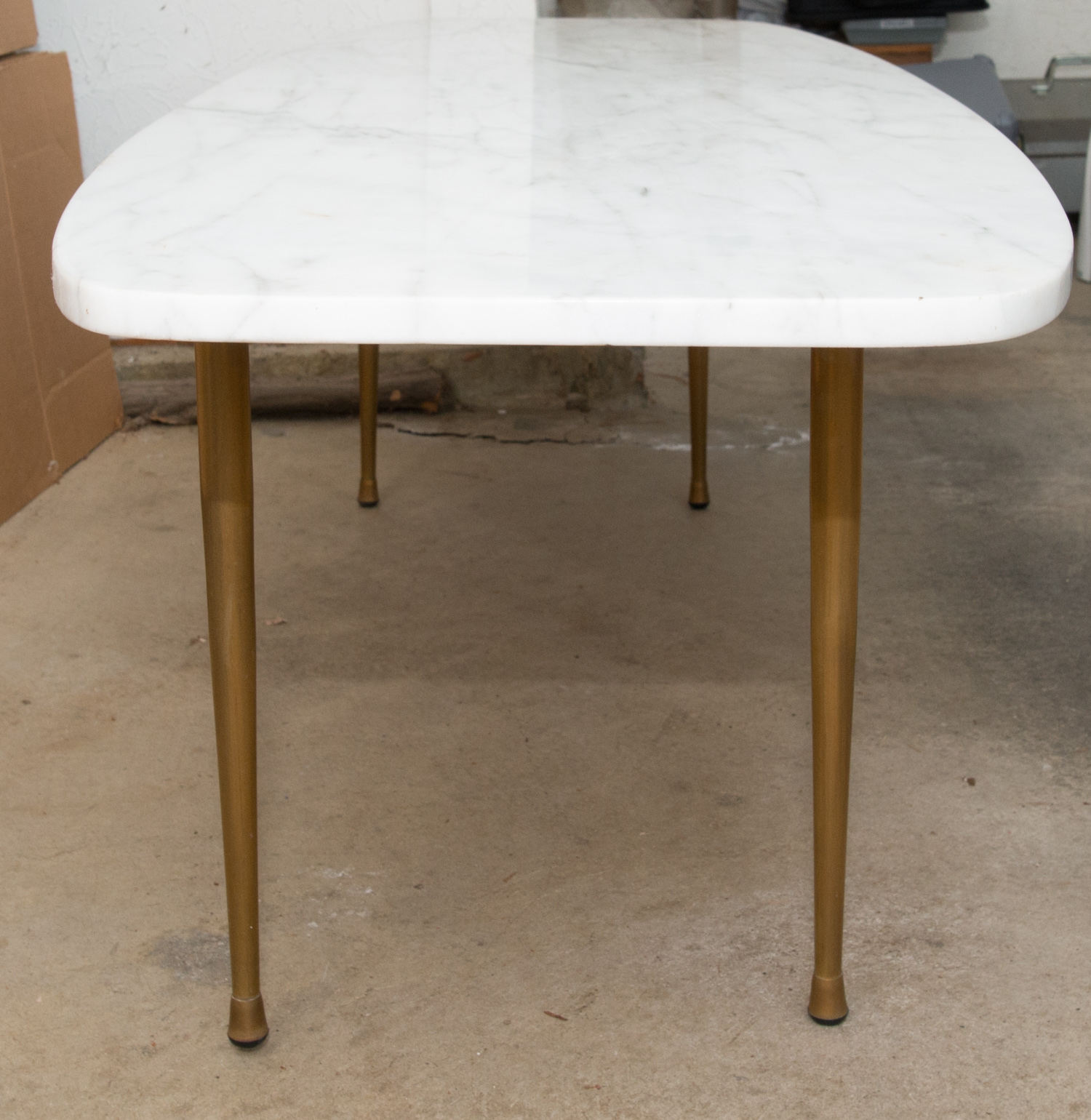 Mid-Century Modern Marble Coffee Table